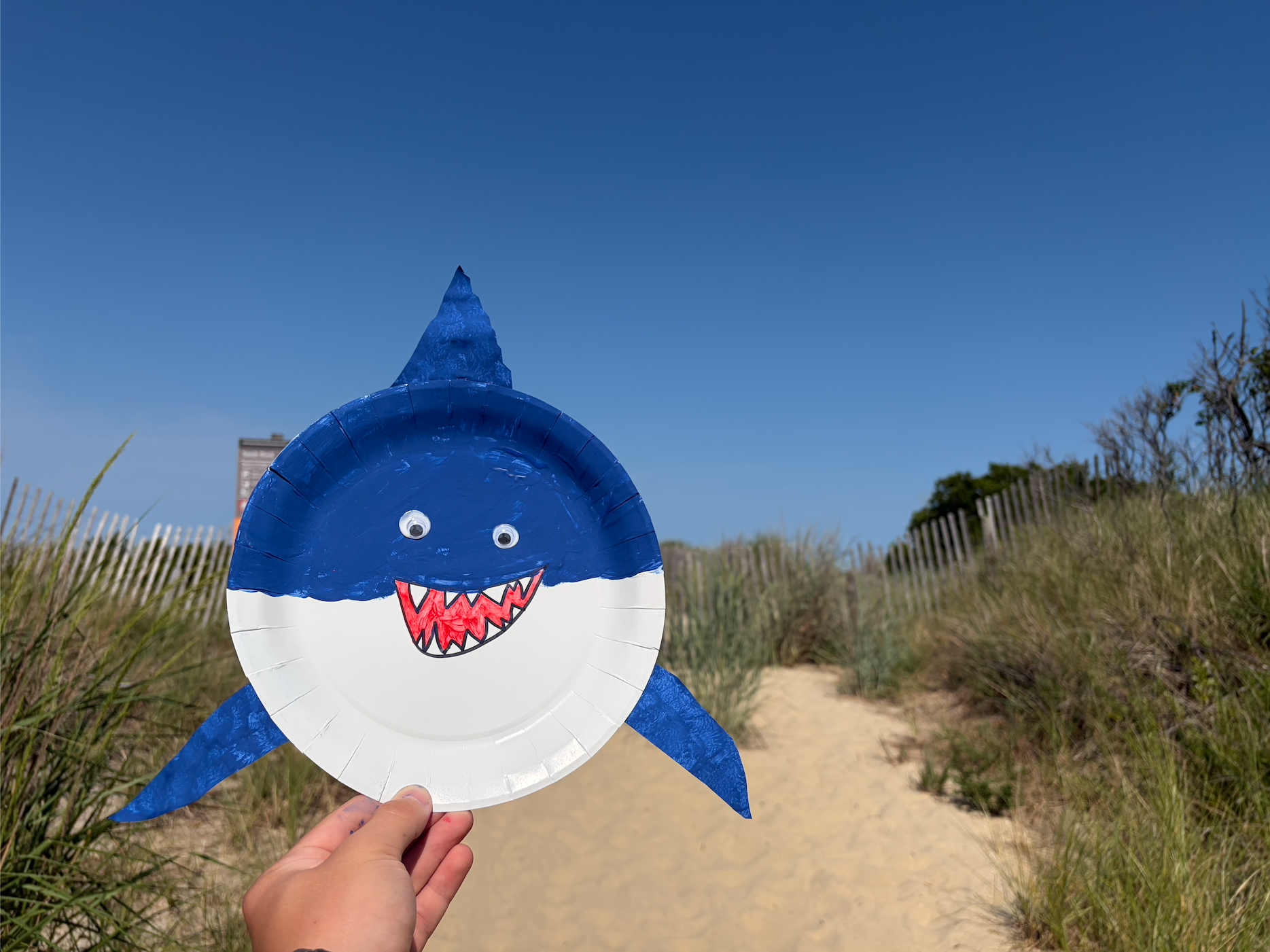 Shark Week Craft: Shark Suncatcher 