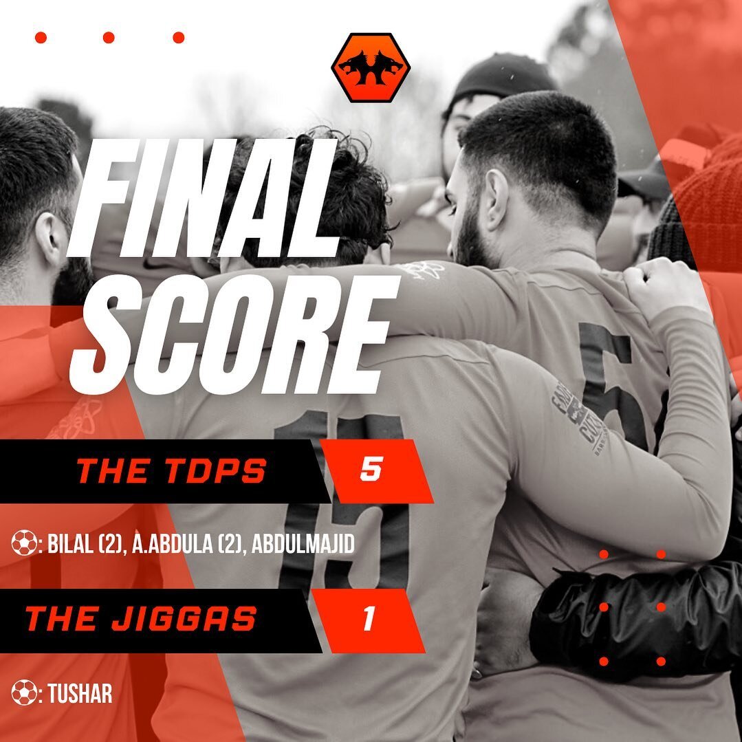 The TDP&rsquo;s take home the W in the annual inter-squad friendly with a convincing 5-1 victory over The Jiggas 😍

Nice little cameo from our new keeper next season @davidflaaherty 🧤 and good to see some old faces back 😍🔥 - @txhxr, @anas_h10 @i.