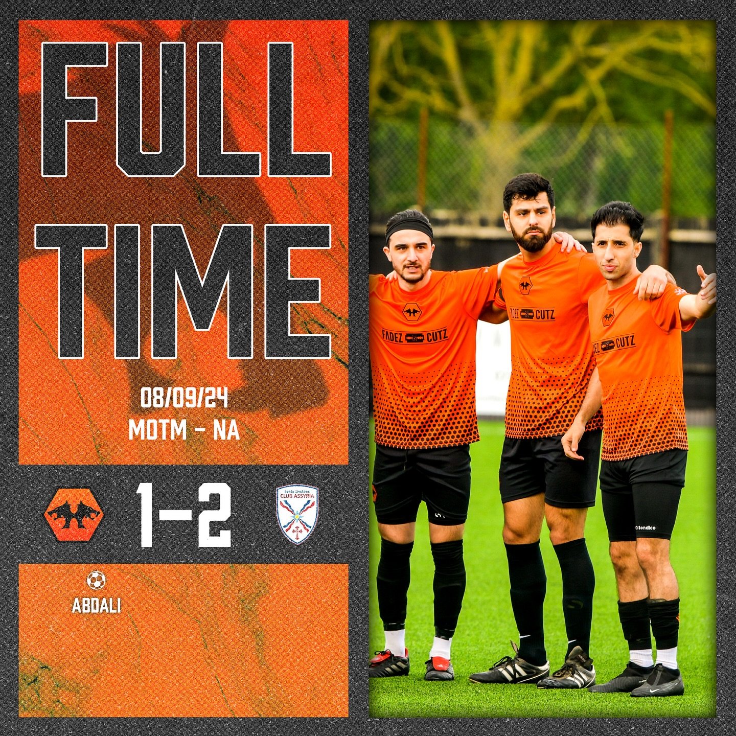 The 1s suffer an opening day defeat to a last minute winner from a strong @clubassyria side ❌ 

The game was played in very good spirit from both sides and was somewhat ruined by some genuinely bizarre refereeing calls on both sides (12 yellows and 3