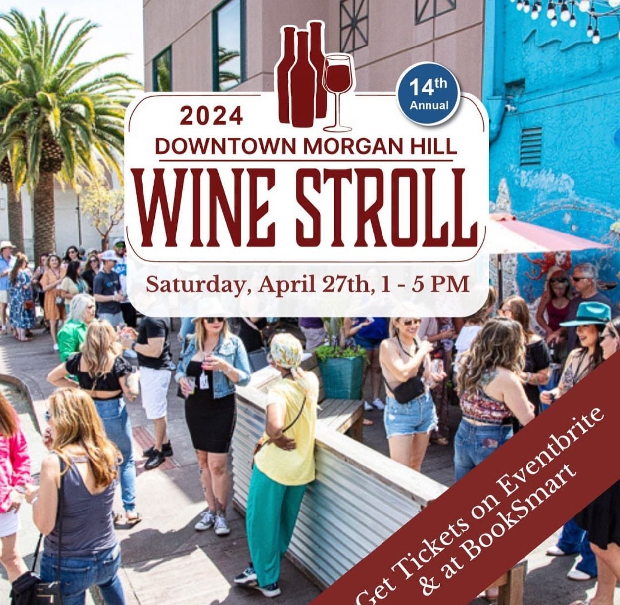 Dogs and wine make everything fine 🐶🍷The 14th Annual Downtown Morgan Hill Wine Stroll and Parade 4 Paws is happening this weekend. Grab your last-minute tickets and get ready to sip, stroll, and vote for your favorite pup this Saturday from 1p-5p. 