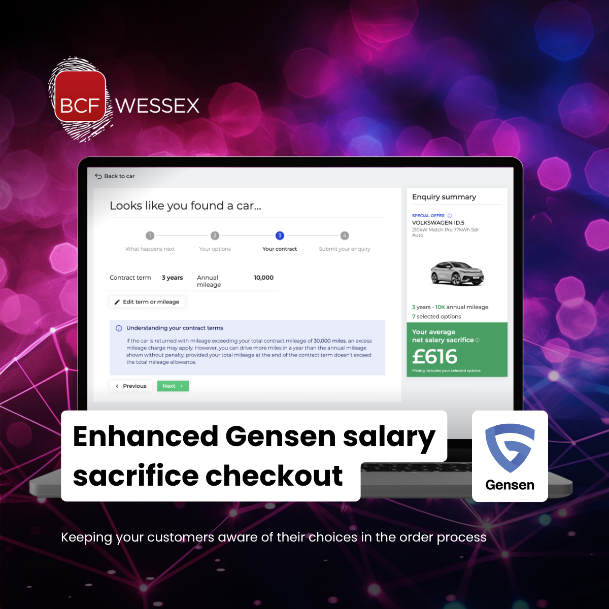 Salary sacrifice portal - enhanced checkout