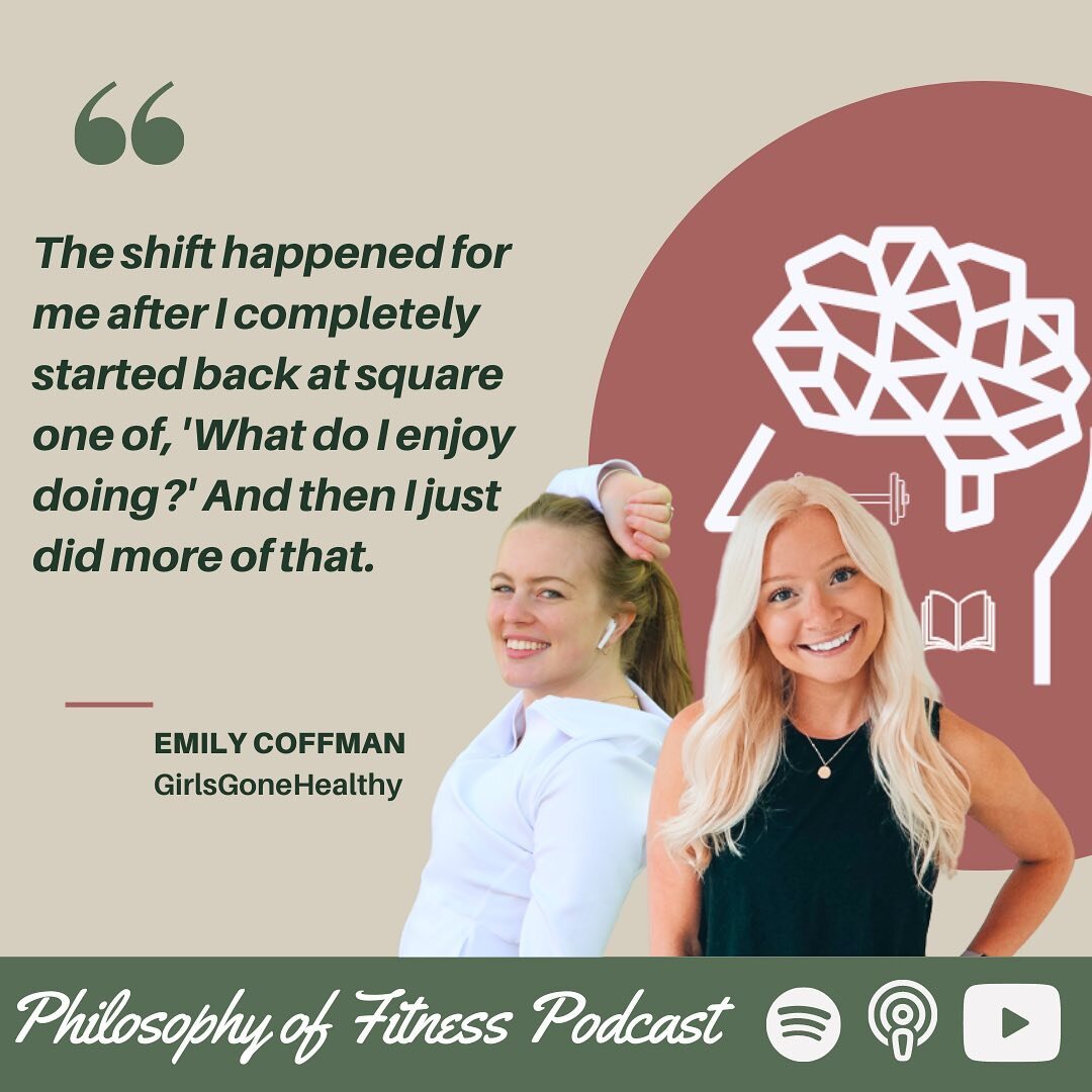 On this week&rsquo;s Philosophy of Fitness Episode, I sat down with Emily Coffman, creator and host of the Girls Gone Healthy Podcast! Emily is a former D1 college athlete who&rsquo;s passion for health, fitness, and helping others led her to the pod