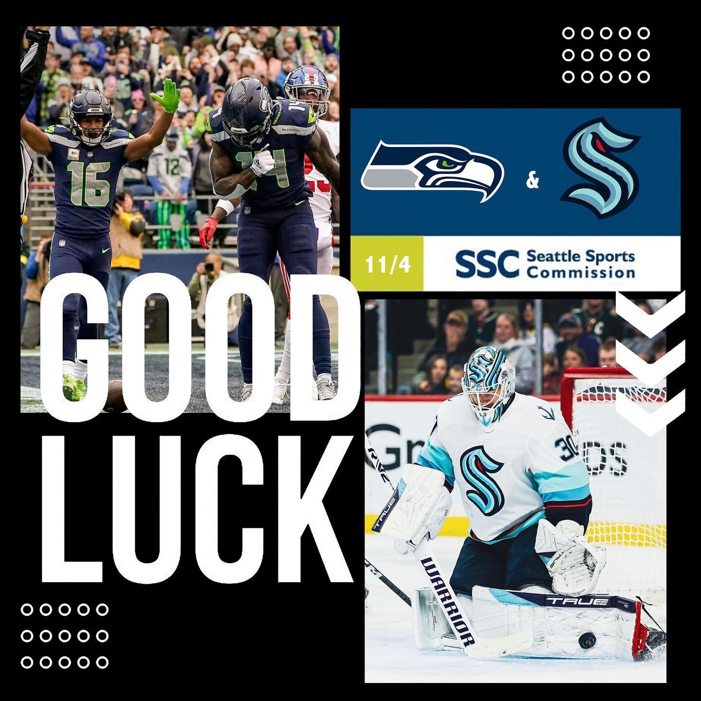 Are you ready, Seattle? 👀
🏒 The @seattlekraken look to pick up a win against the Pittsburgh Penguins this Saturday at 4:00 PM at PPG Paints Arena.
🏈 The @seahawks look to grow their lead in the NFC West against the Arizona Cardinals this Sunday at