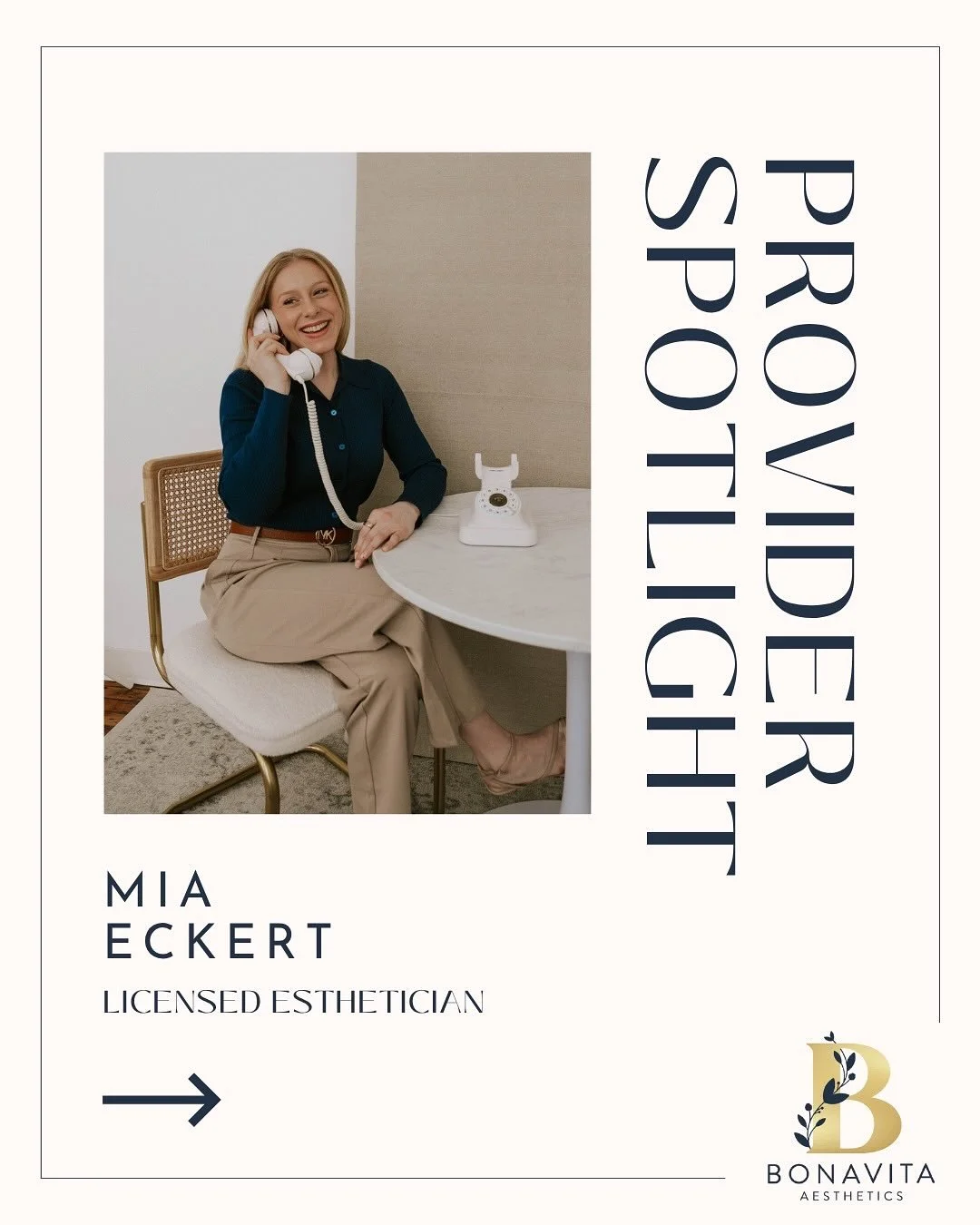 🌿 Introducing Esthetician Mia, the newest esthetician at BonaVita Aesthetics! Her goal? To help you feel comfortable, confident, and radiant in YOUR own skin 🌞

#licensedesthetician #ctesthetician #ctmedspa #BonaVitaAesthetics #bonavitabeauty #Bona