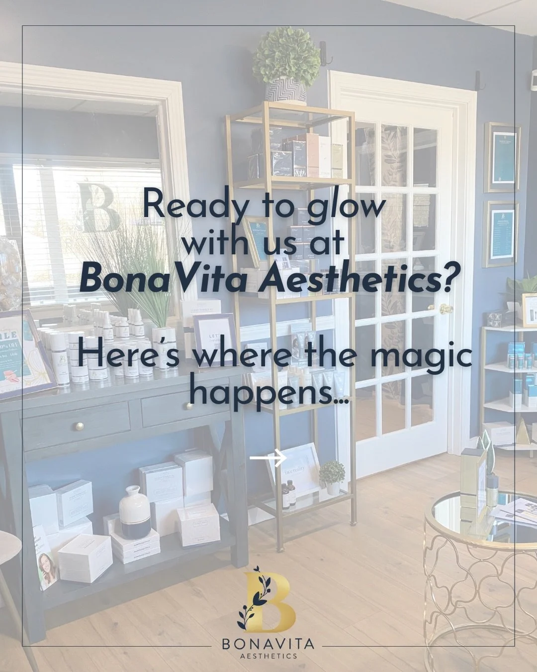 ✨Looking to elevate your beauty game?

You can find us at BonaVita Aesthetics, where luxury meets self-care! Our team of experts are dedicated to helping you feel your best and achieve your skincare goals with personalized treatments. 

Whether you&r