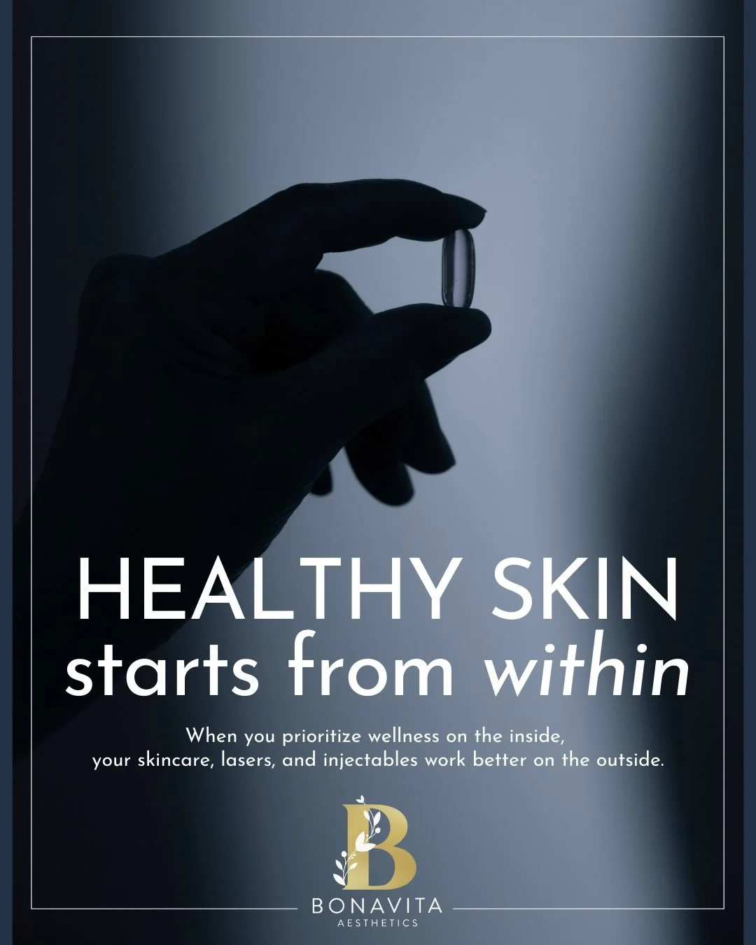 💊 One of the most overlooked parts of skin health? Your gut.

You can be using great skincare and doing all the right treatments&hellip; but if your body is inflamed, nutrient-deficient, or out of balance, your skin will show it.

At BonaVita Aesthe
