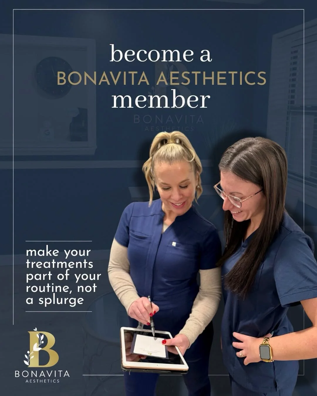 Our best-kept secret? 👀✨

The BonaVita Membership 🤍

💳 monthly banking for flexibility
💉 exclusive pricing on your favorites
✨ curated perks throughout the year

Designed to keep you consistent,
so your results always look effortless 💫

Because 