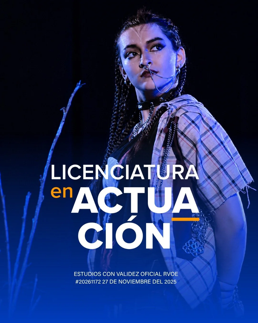 &iexcl;Convocatoria abierta para ingreso a la Licenciatura en actuaci&oacute;n en Enero 2027!
En CasAzul transformamos tu pasi&oacute;n en profesi&oacute;n.
Descubre tu voz, domina tu cuerpo y &uacute;nete a una de las instituciones de educaci&oacute