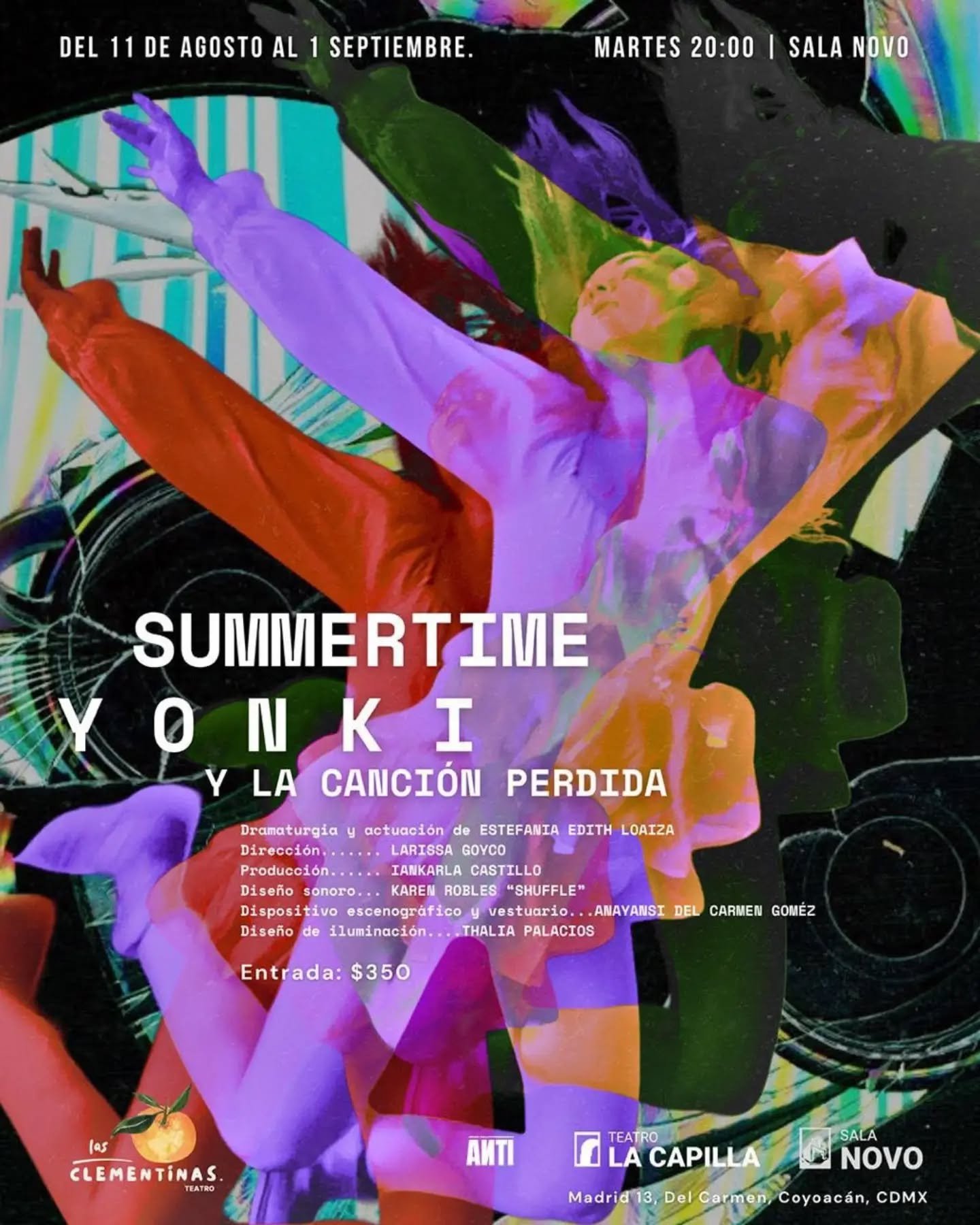 La comunidad CasAzul en escena. 
Celebramos el estreno de Summertime Yonki y la canci&oacute;n perdida, obra escrita e interpretada por @estefaniaedith_ maestra adjunta de Actuaci&oacute;n en CasAzul.
La producci&oacute;n est&aacute; a cargo de @iank