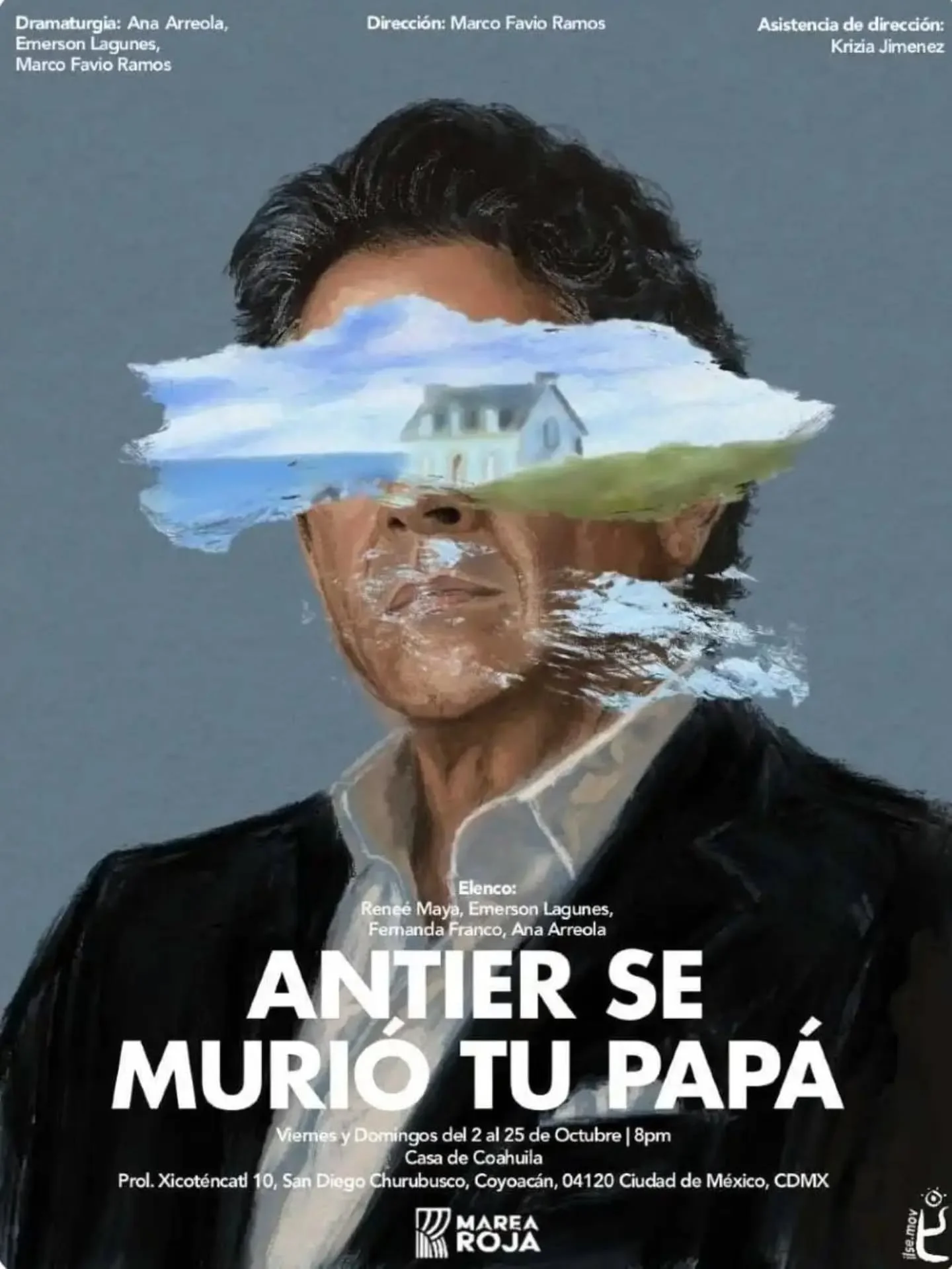 Antier se muri&oacute; tu pap&aacute; llega a escena de la mano de Marea Roja, colectivo integrado por egresados de CasAzul.
Una historia sobre la familia, las heridas que deja la separaci&oacute;n y los v&iacute;nculos que, incluso en los momentos m