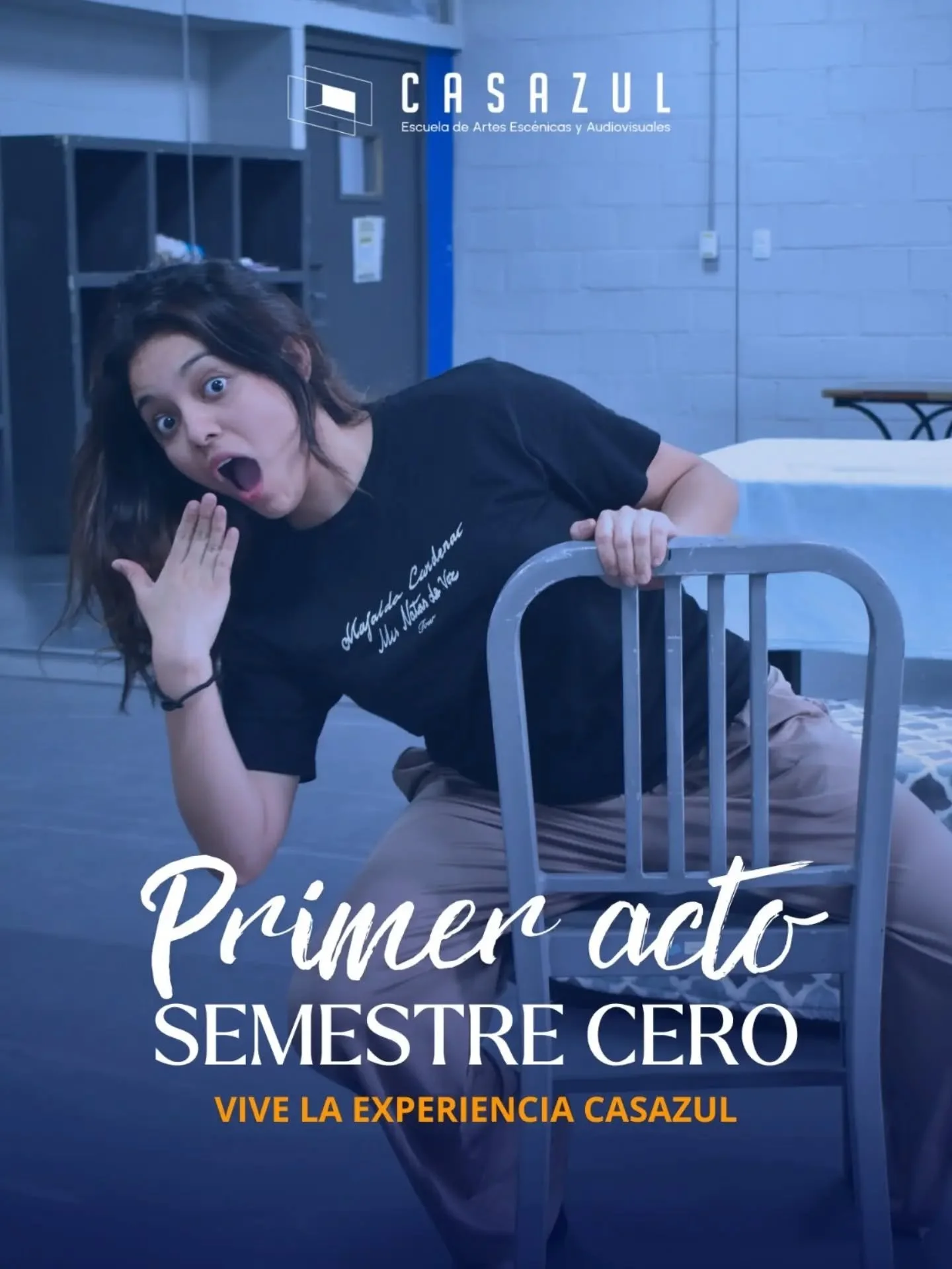 Tu camino en la actuaci&oacute;n puede comenzar antes de la licenciatura. 
Primer Acto: Semestre Cero es un espacio para explorar tus habilidades, acercarte al trabajo esc&eacute;nico y vivir la experiencia CasAzul antes de iniciar la Licenciatura en