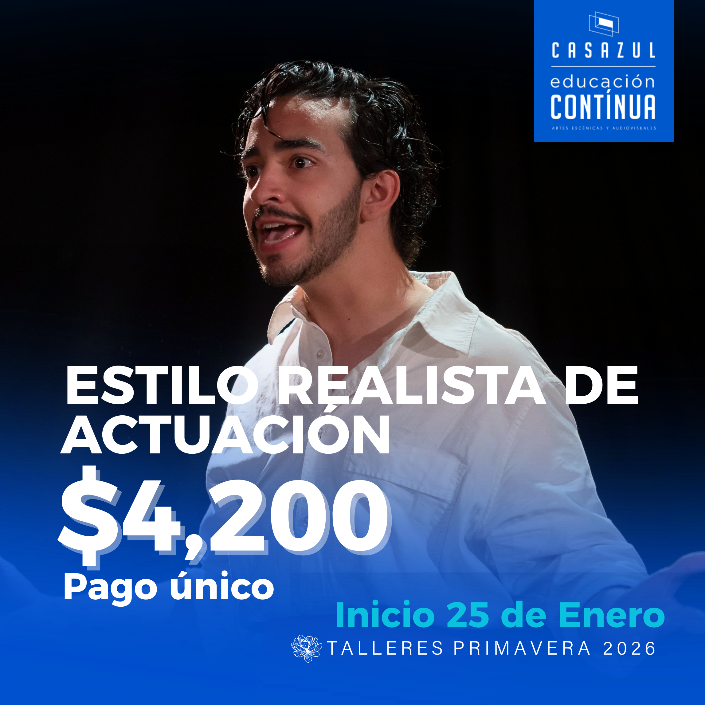Taller de Actuación Realista - Pago único