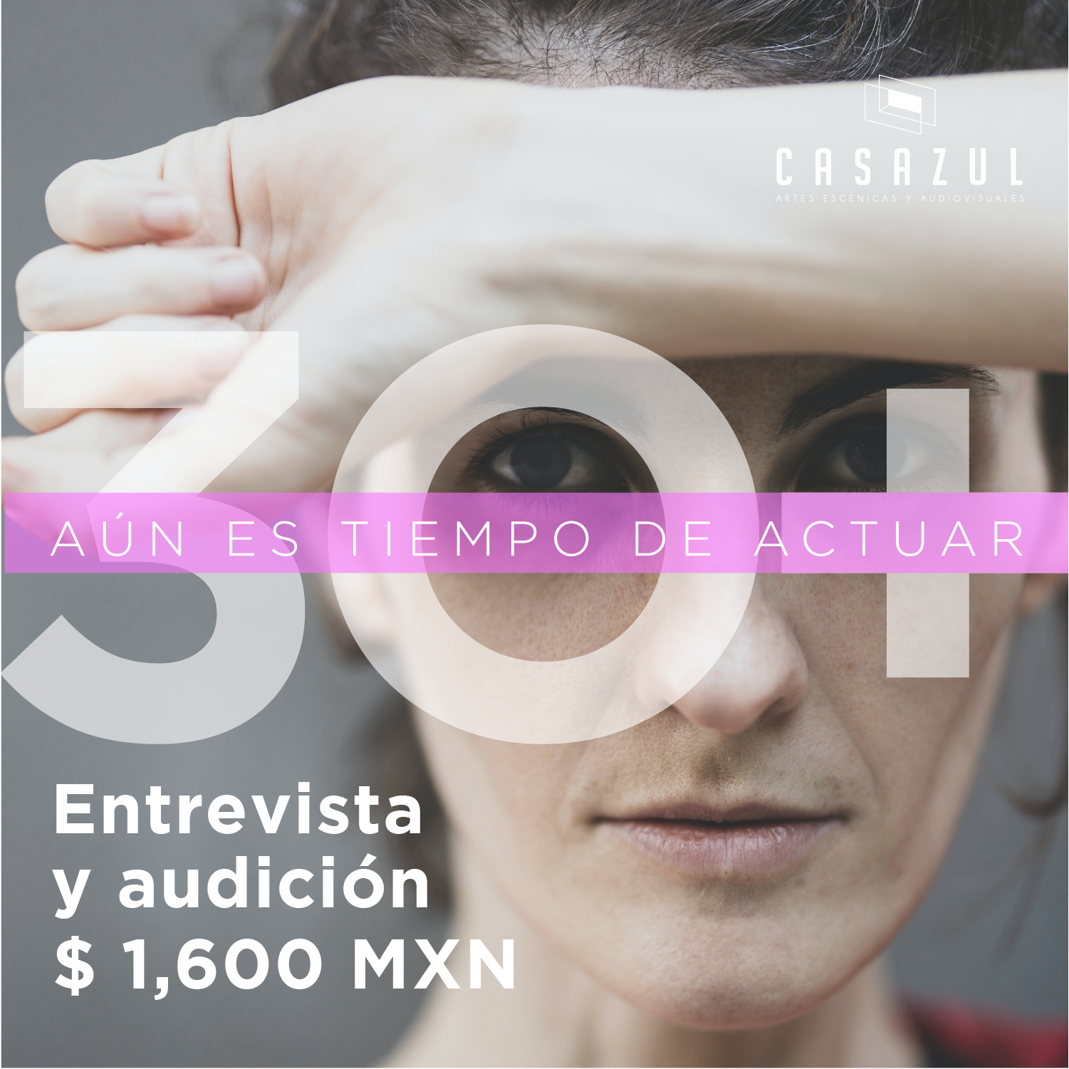 Pago de audición y entrevista - Programa de Actuación 30+