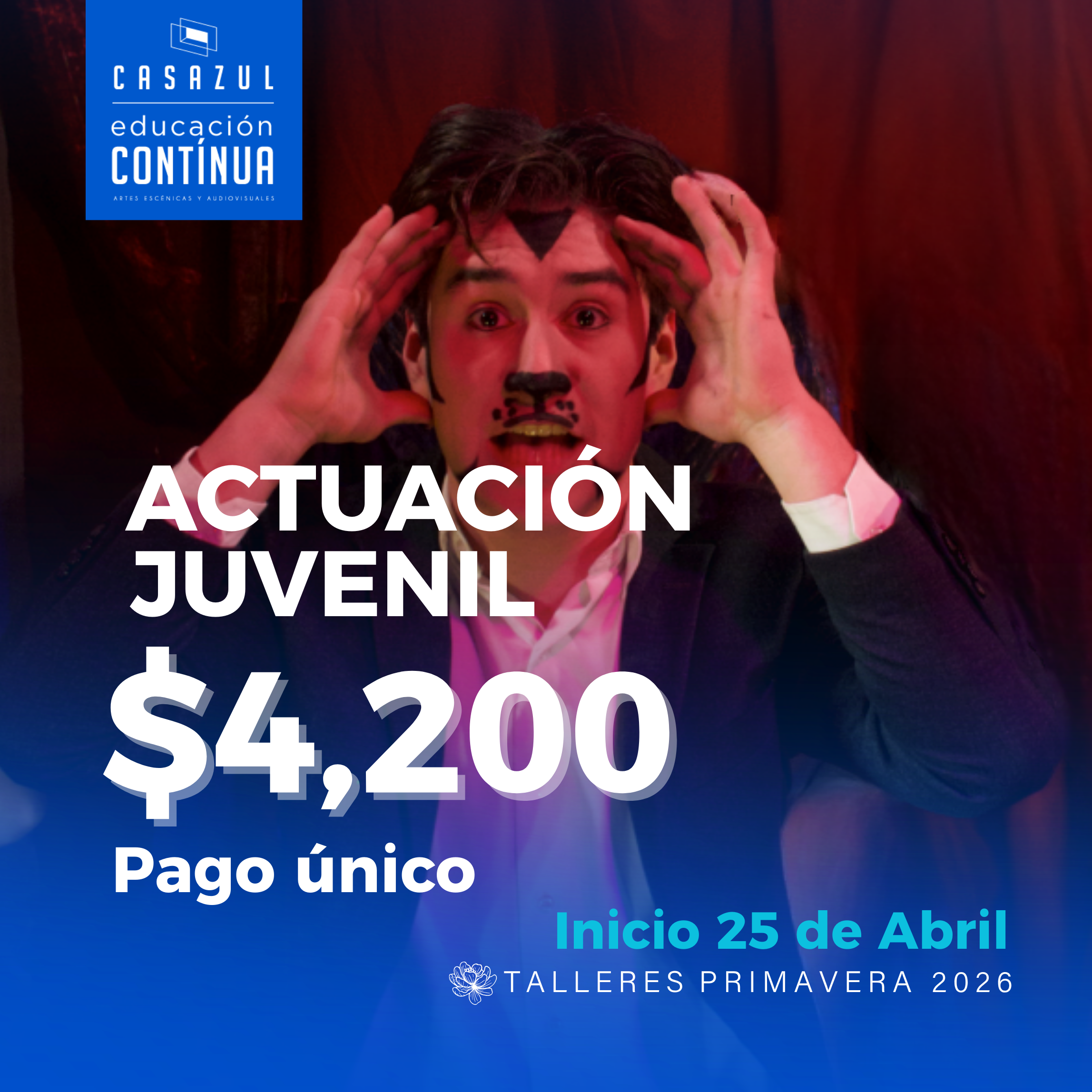 Taller de Actuación Juvenil - Pago único