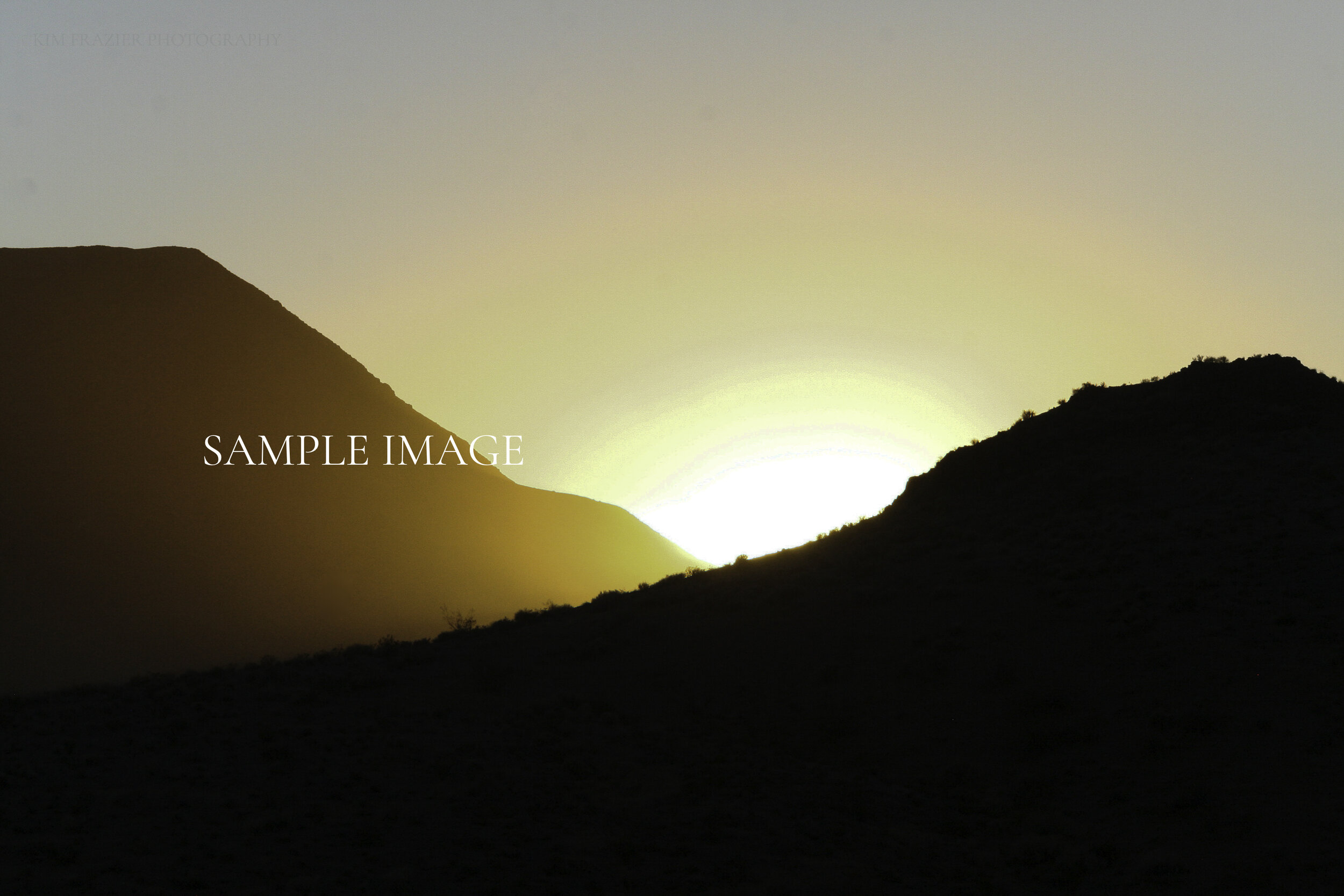 Sunset California Desert