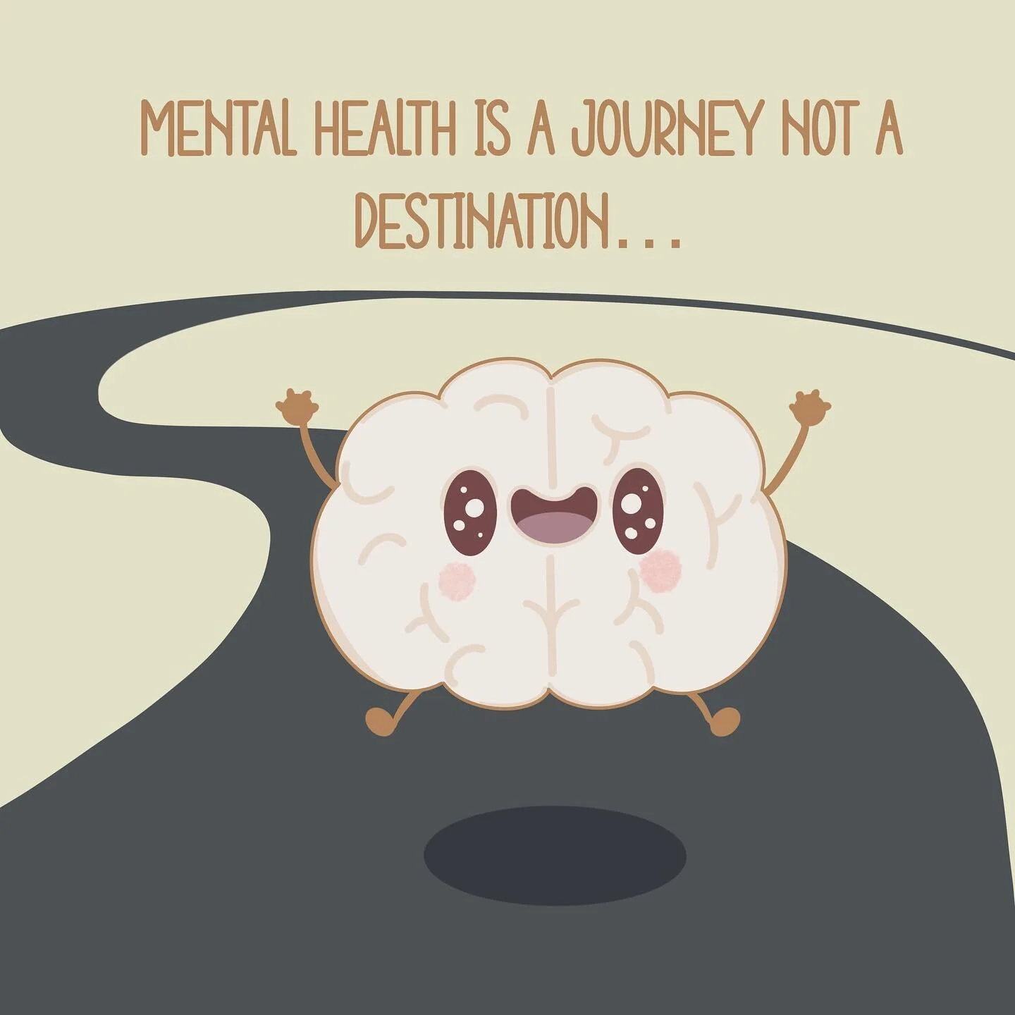 MENTAL HEALTH IS A JOURNEY, NOT A DESTINATION! Everyone will have a different journey and this is mine! Can’t wait to share all that I have learned along the way. 
#illustrate #digitaldrawing #digitalartistsoninstagram #createeveryday#smallart