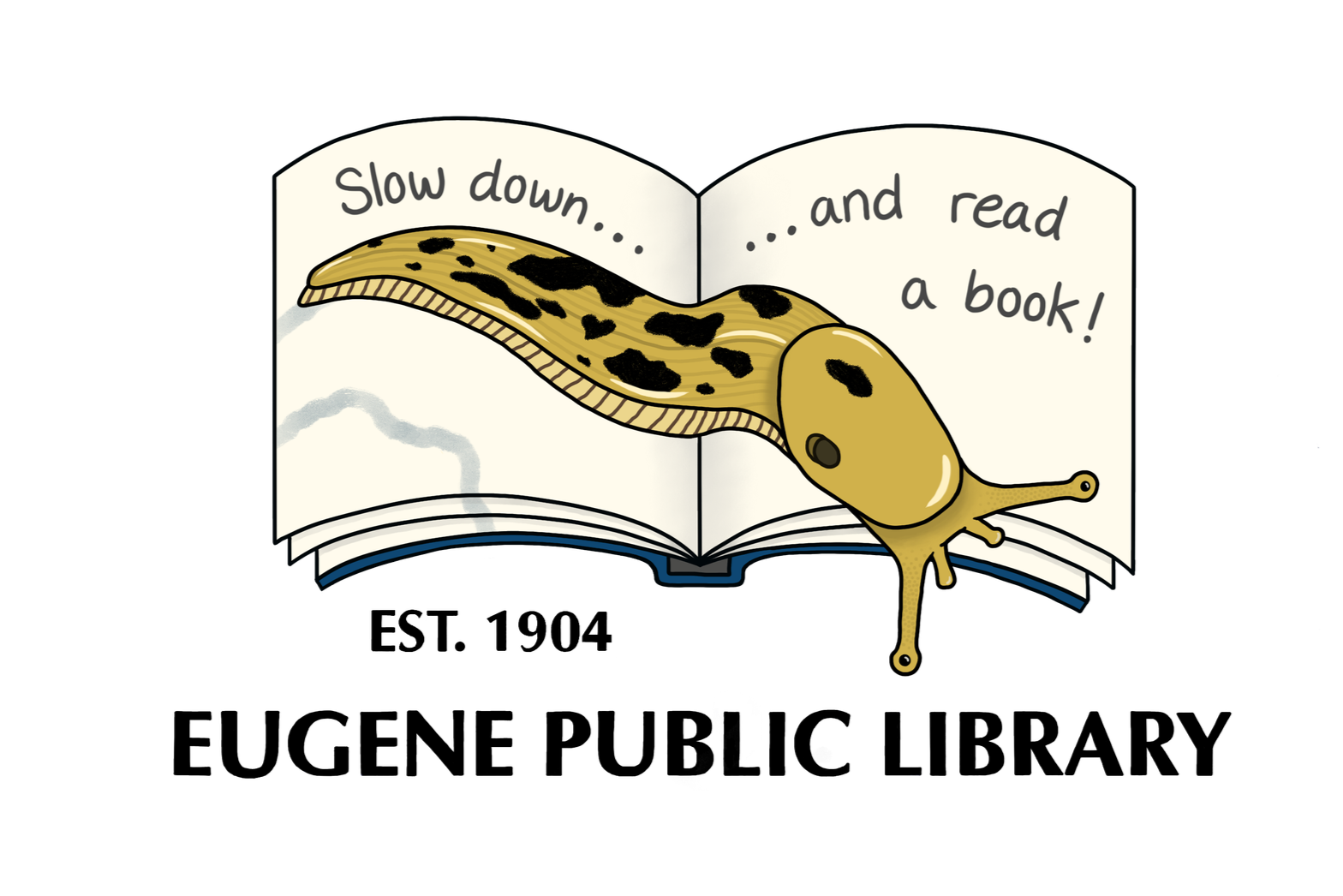 15. Title: Slow Down... and Read a Book!, Description: In a world where everything moves so quickly, it's important to slow down when you can. The Eugene Public Library is a wonderful place for this! I grew up going to the EPL often, and have always 