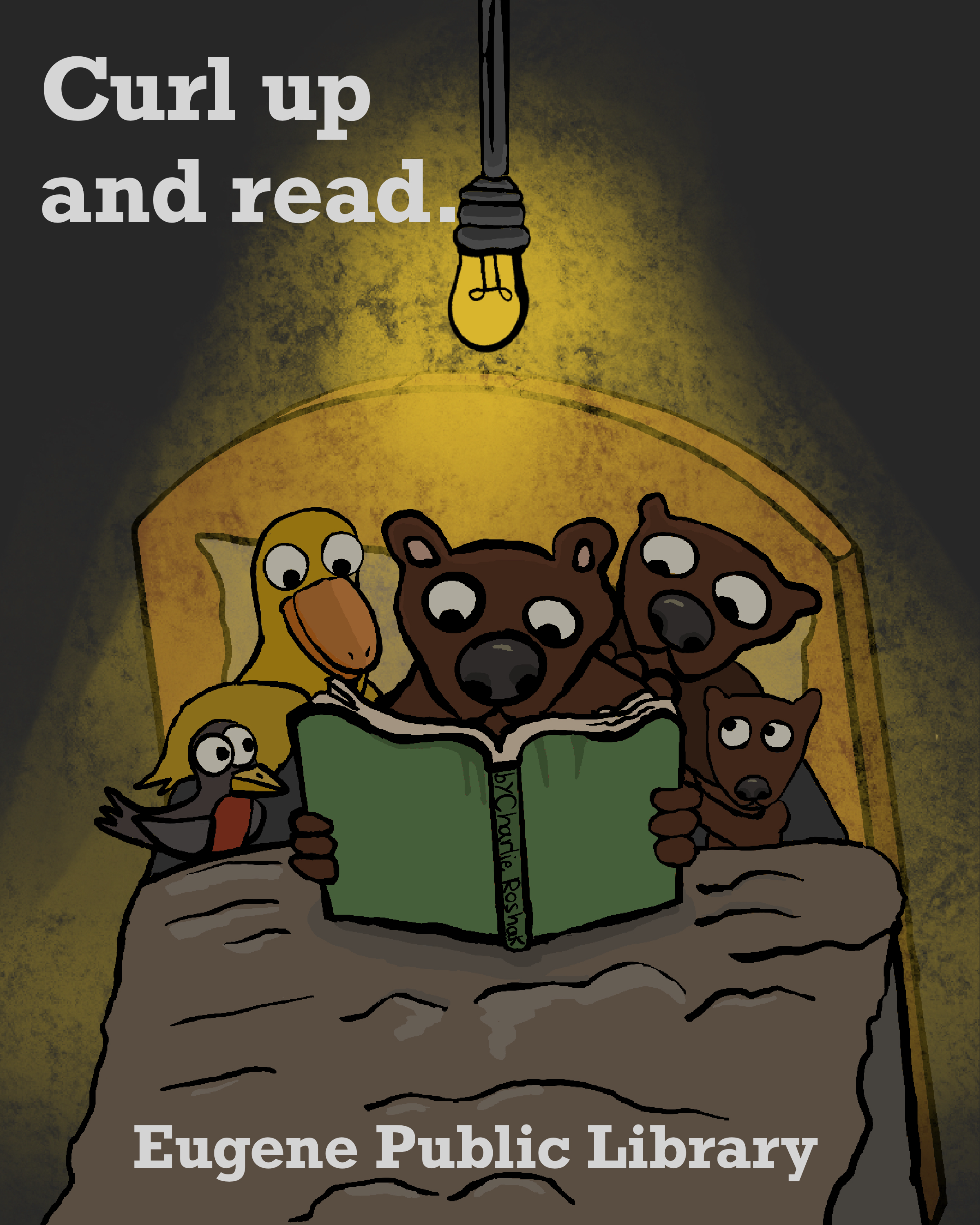 2. Title: Curled Up and Cozy, Description: I was thinking of all the cozy reading days inside when it’s raining outside.