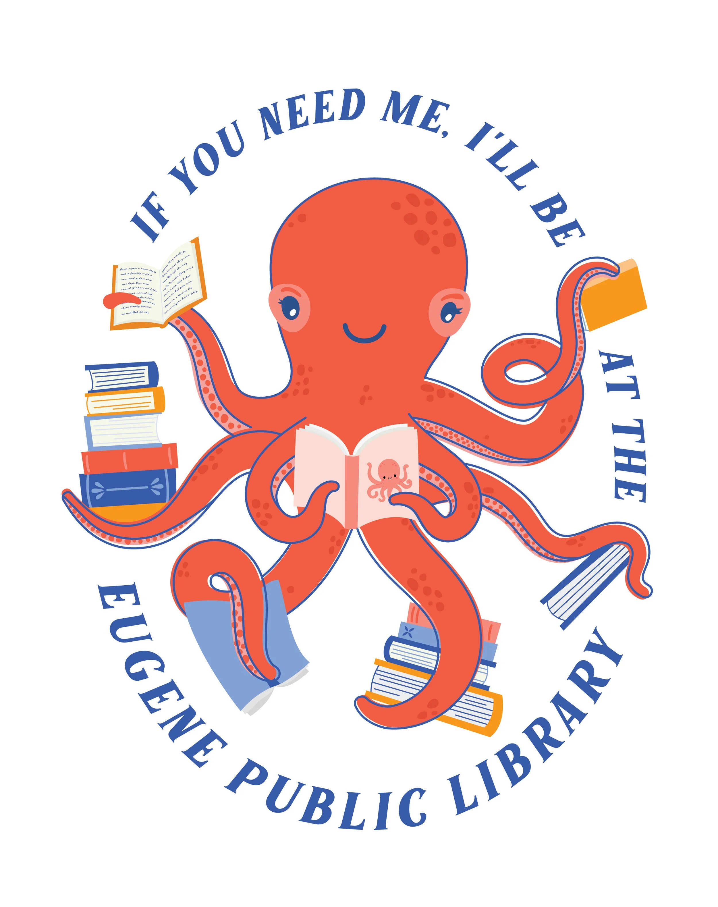 11. Title: If You Need Me, I'll Be at the Eugene Public Library, Description: The Eugene Public library is such a special place! We usually hang out in the kid section and my kids seem to melt into the cozy chairs behind a pile of books.  My two sons