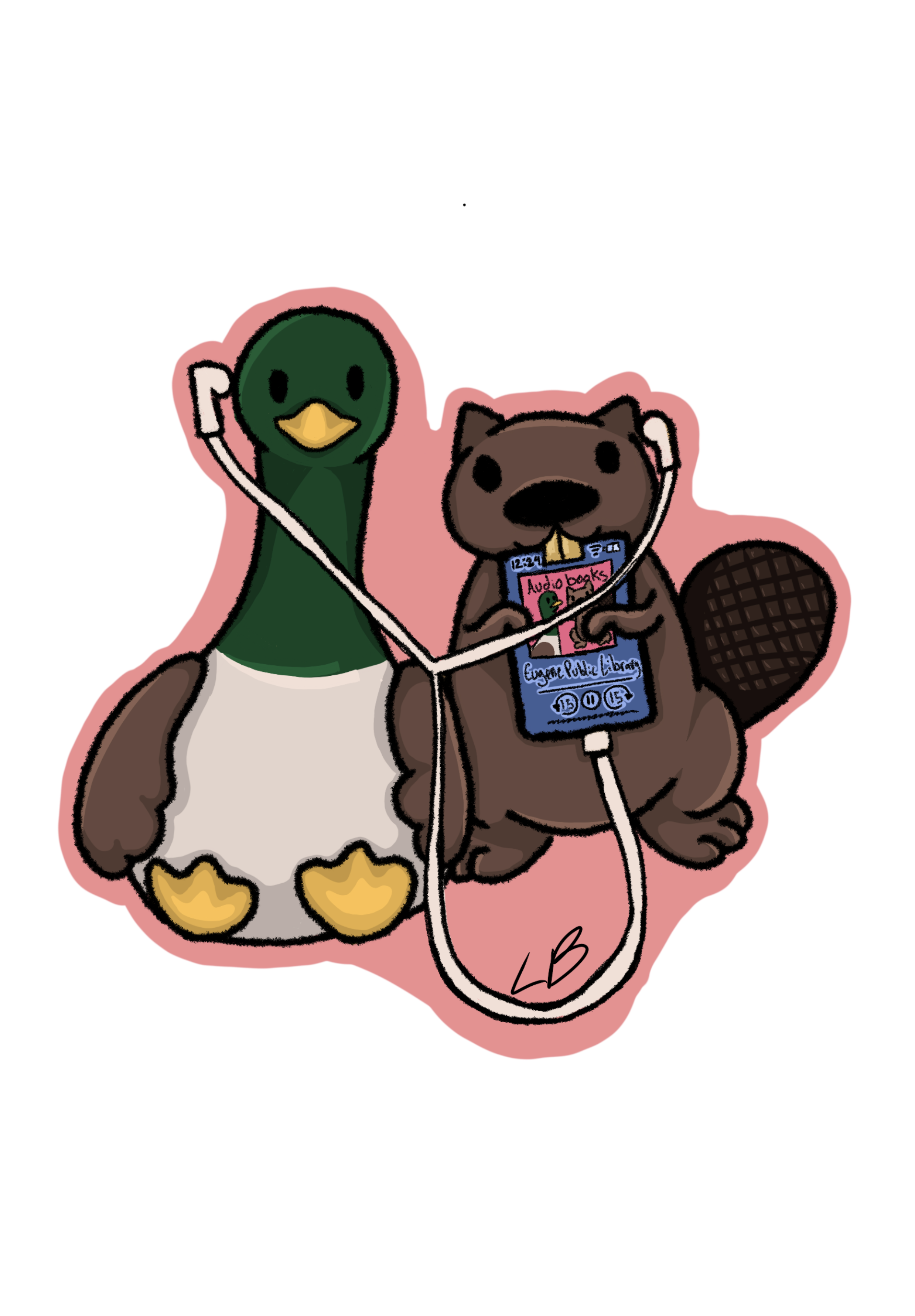 4. Title: Chip and Quackers III - Audiobooks, Description: The third adventure of this dynamic duo! Today, they’re listening to their favorite audiobook together and promoting the Eugene Public Library!