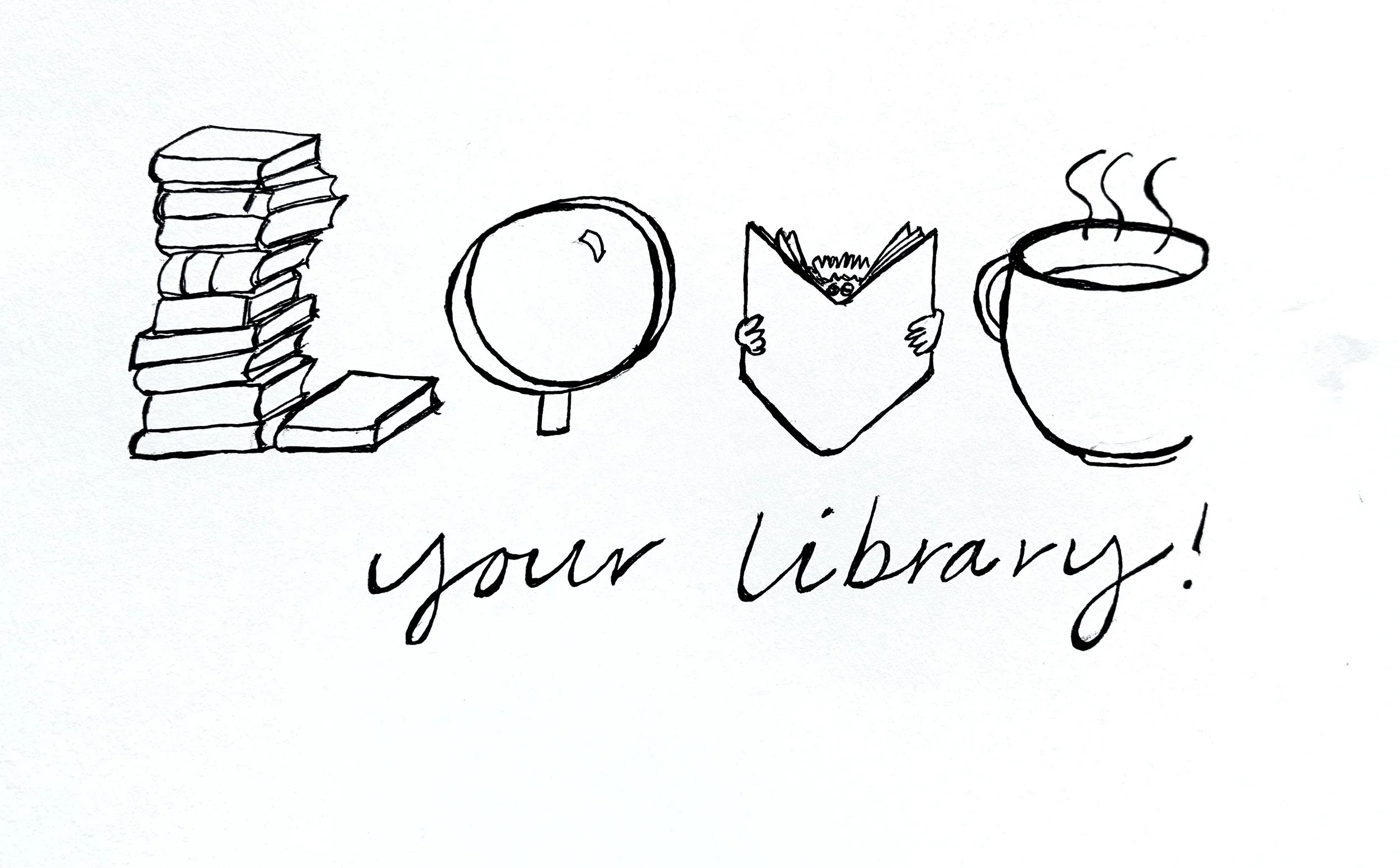 17. Title: Library Love Letters, Description: I’ve been a patron of the Eugene library for years—first as an individual, then as a parent. I tried to make the “love” letters capture the exploration, wonder, and bounty of ideas our family encounters a