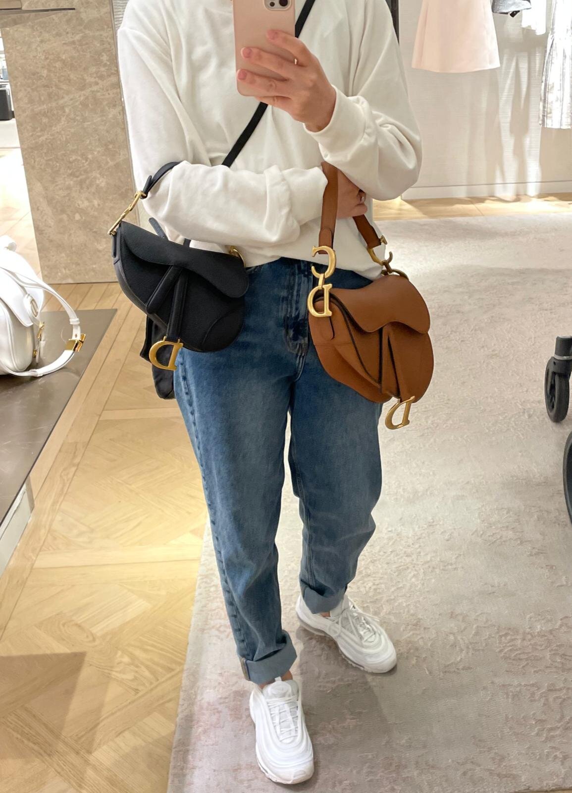 DIOR SADDLE BAG SIZE COMPARISON