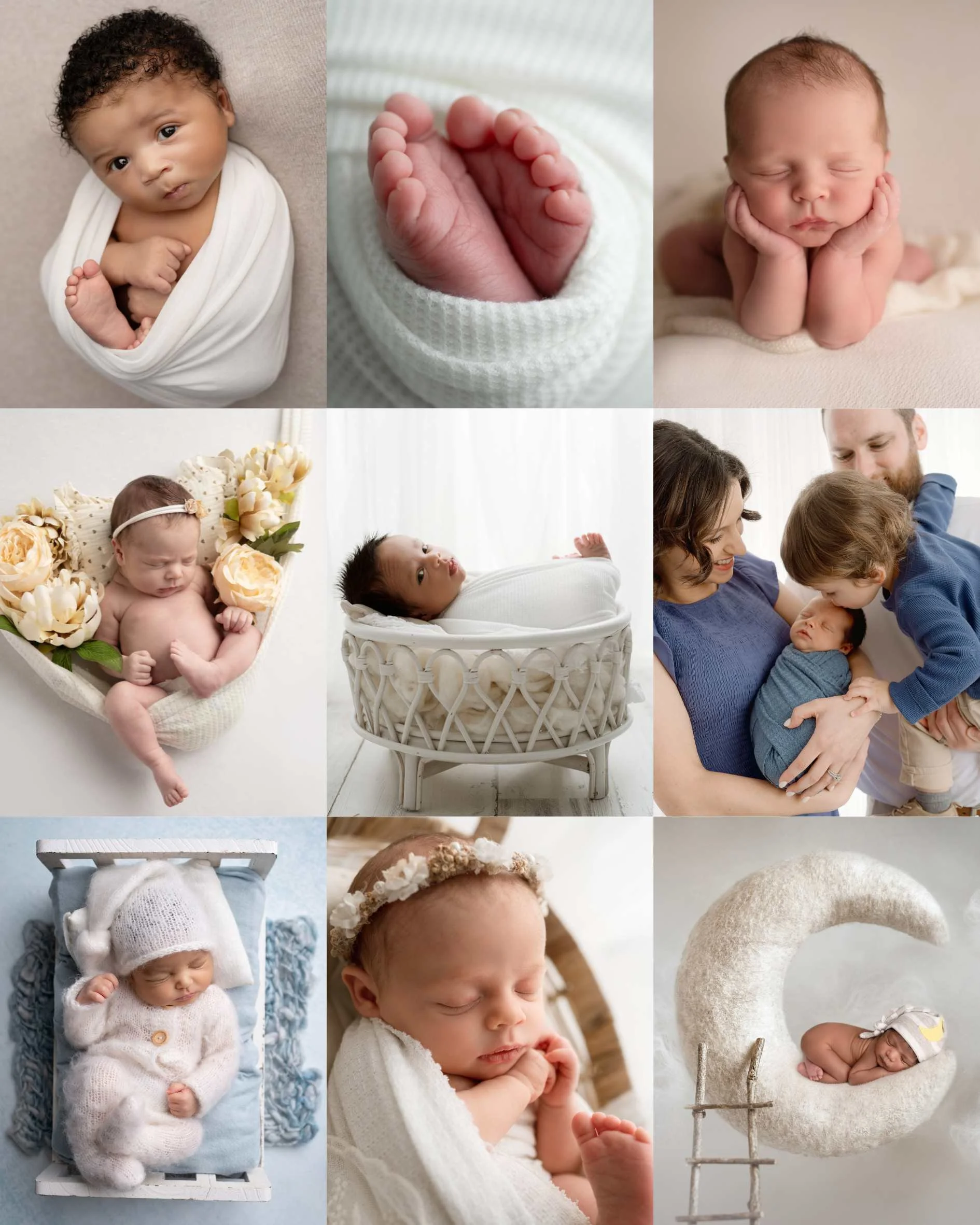 Newborn photographer columbus ohio baby photo studio