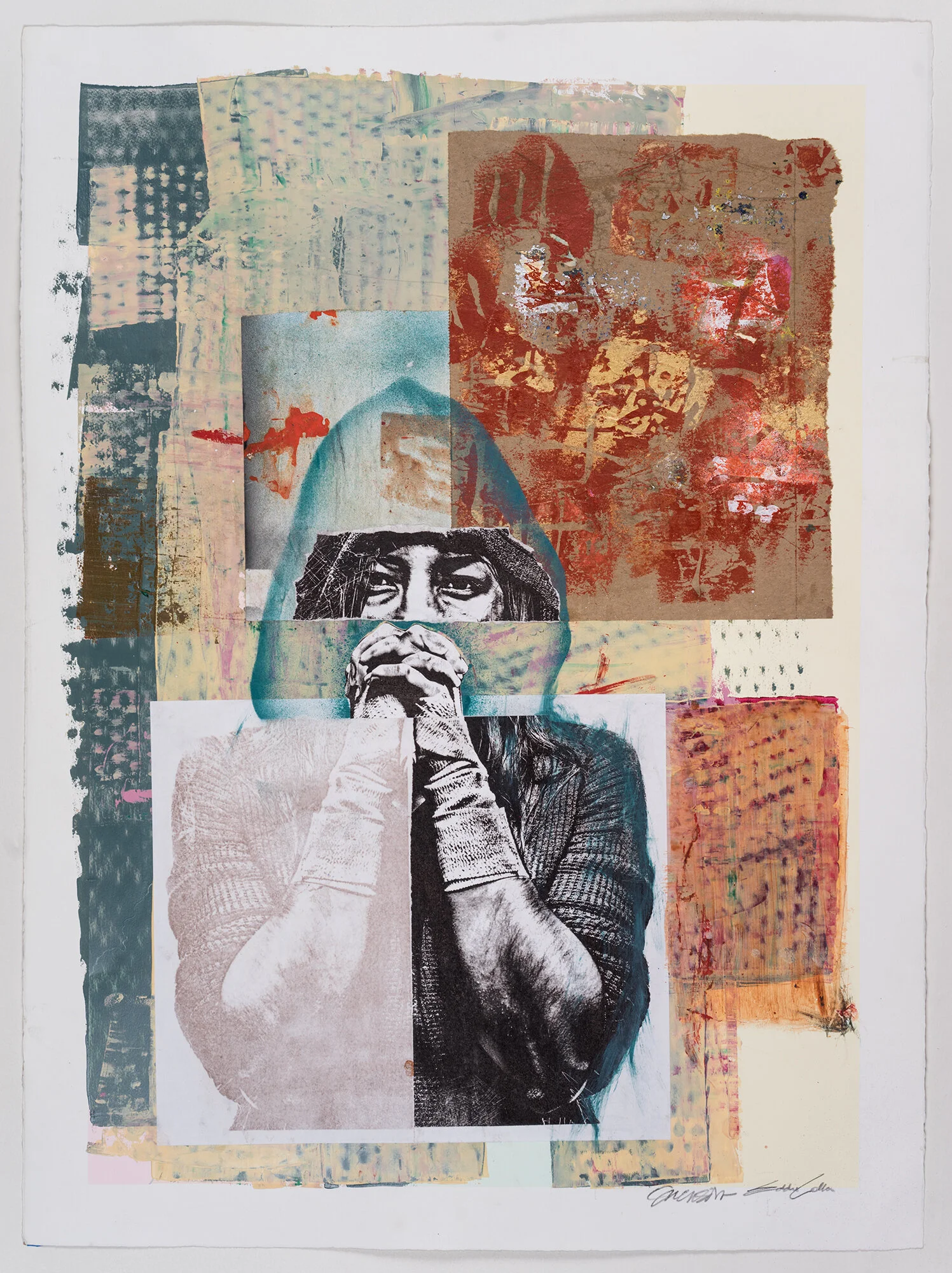 "Solace"
Collaboration with artist Eddie Colla.
Mixed media on Arches 100% Rag watercolor paper.
22 x 30 inches (56 x 76cm) : : : SOLD : : :