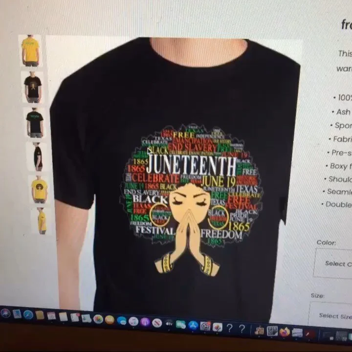 Juneteenth is now a Holiday! Get your Juneteenth x Collab x Zone 8 T-shirt Now! Follow @zone8_clothing