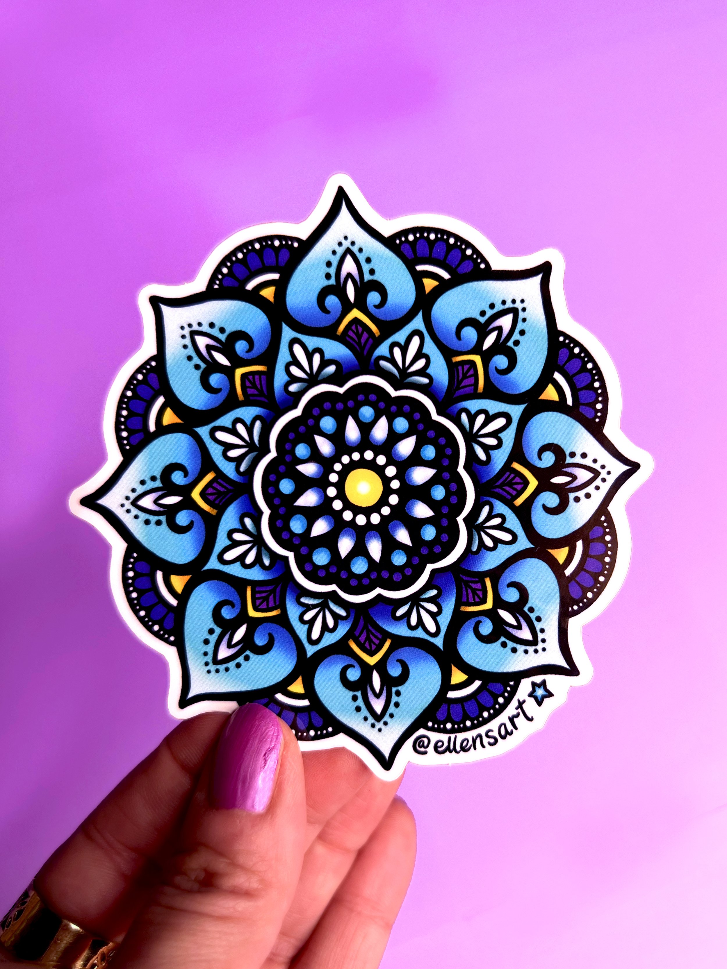 EllenStapleton_SHOP_Sticker_Holding_Mandala_Blue copy.jpg