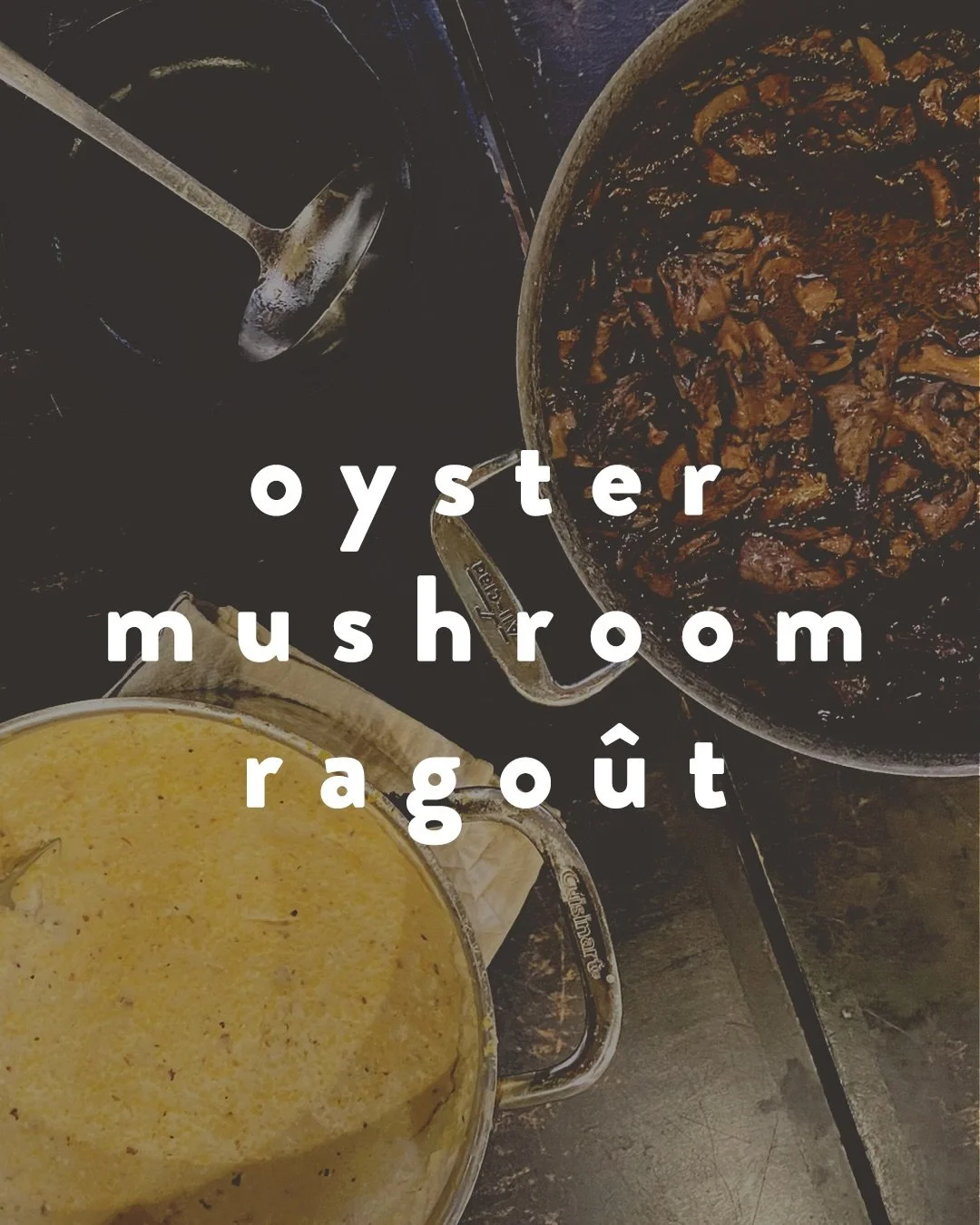 Recipe #1: Oyster Mushroom Ragout with Polenta - Join @adventurouscooks and @afterlifemushrooms at the Park Slope @foodcoop this Wednesday night for @foodcoopcooks monthly cooking series. Our January installment is all things mushroom. While we&rsquo