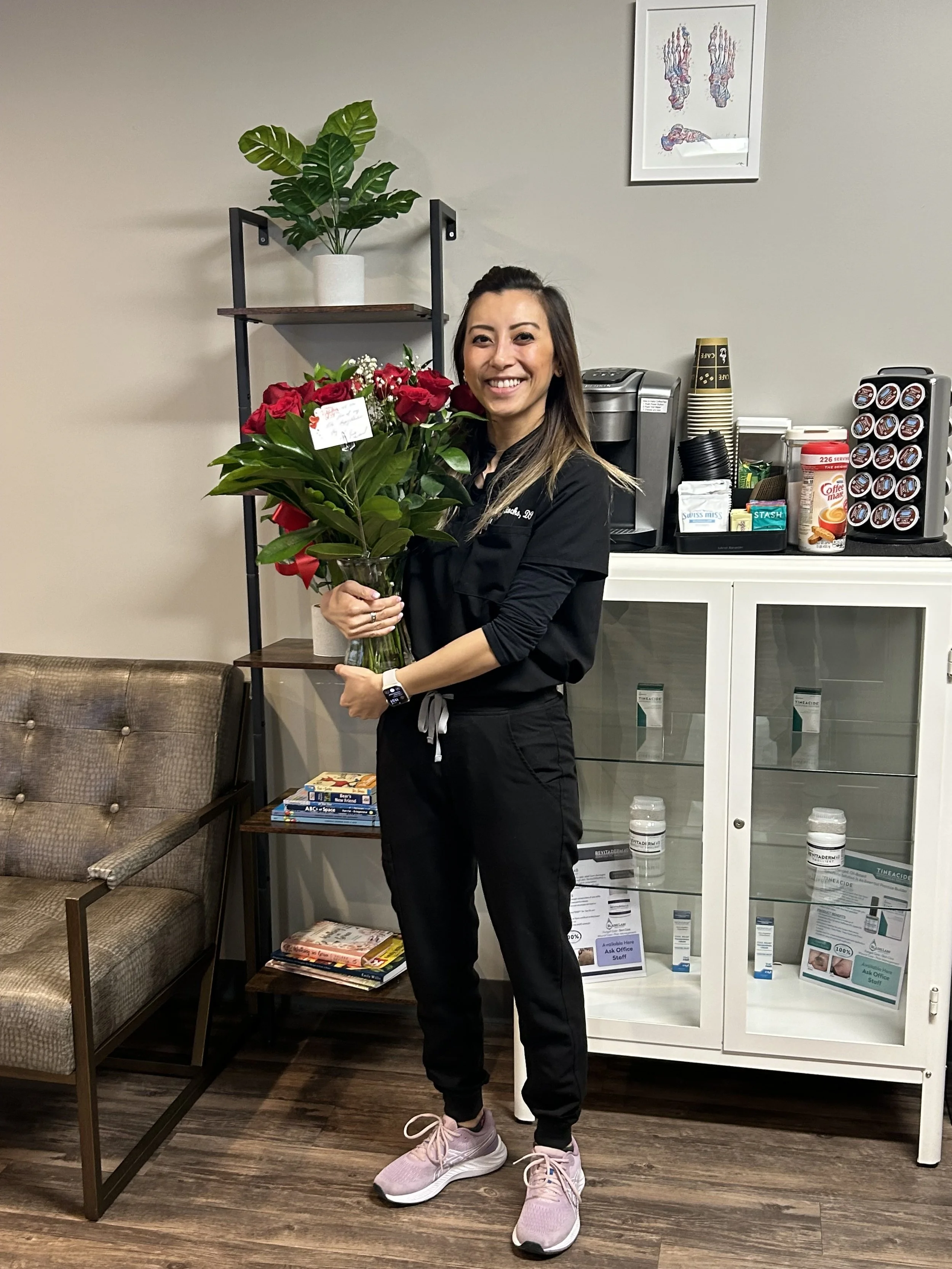 Dr. Sophia Stocks in her office