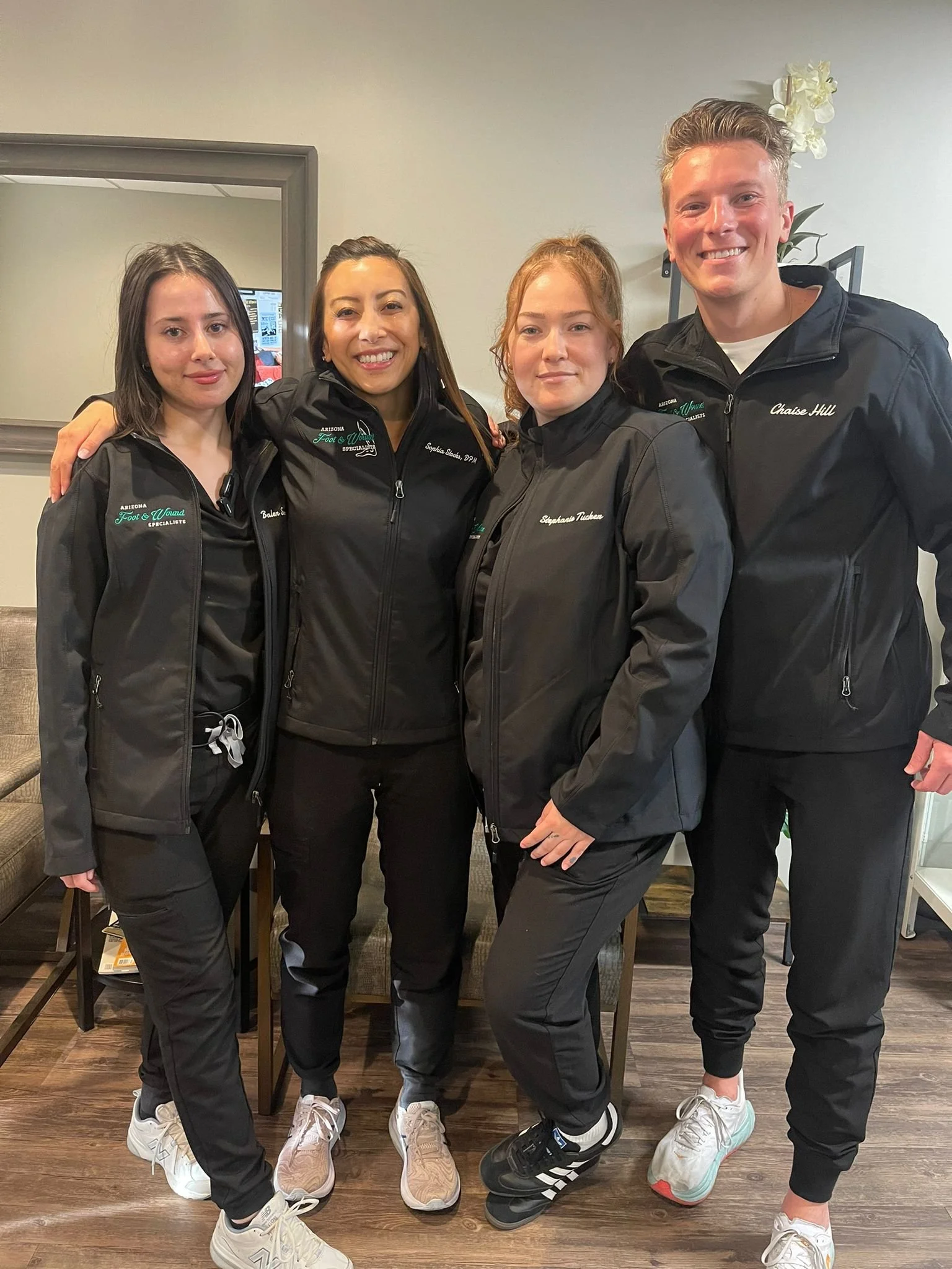 Dr. Stocks with Arizona Foot & Wound Specialist team