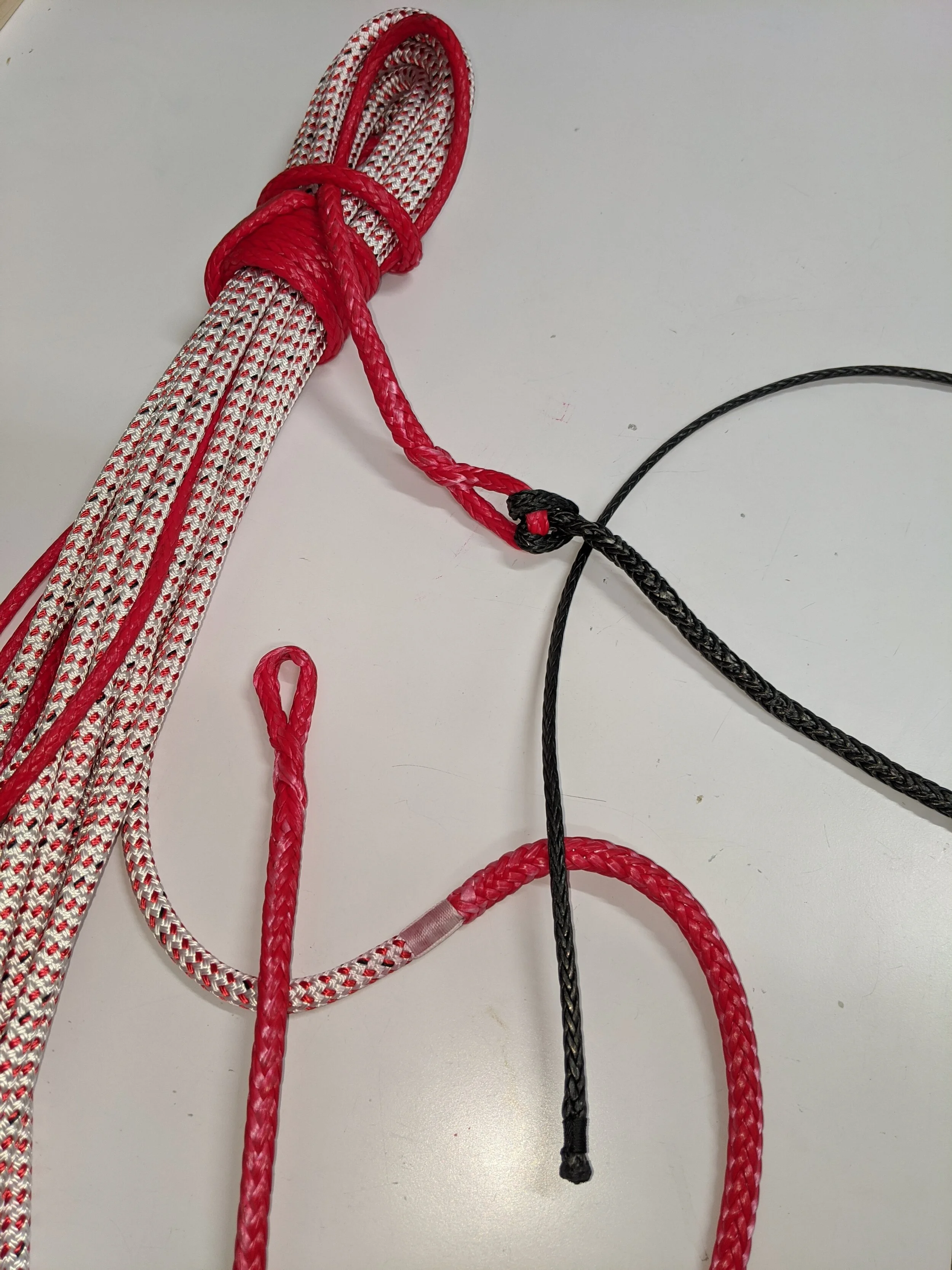 Tapered spinnaker sheet