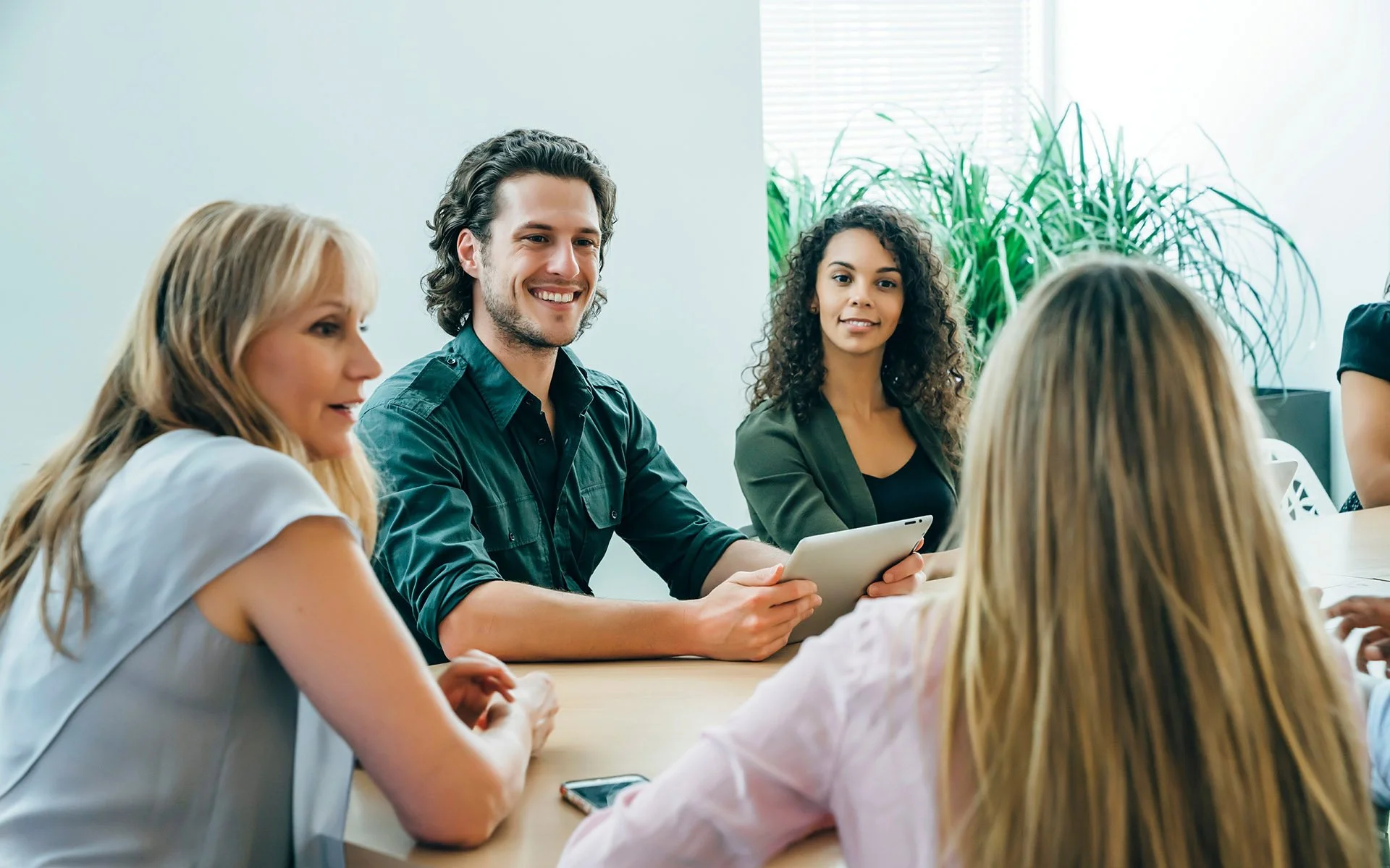 Professional team of experts collaborate public policy in meeting