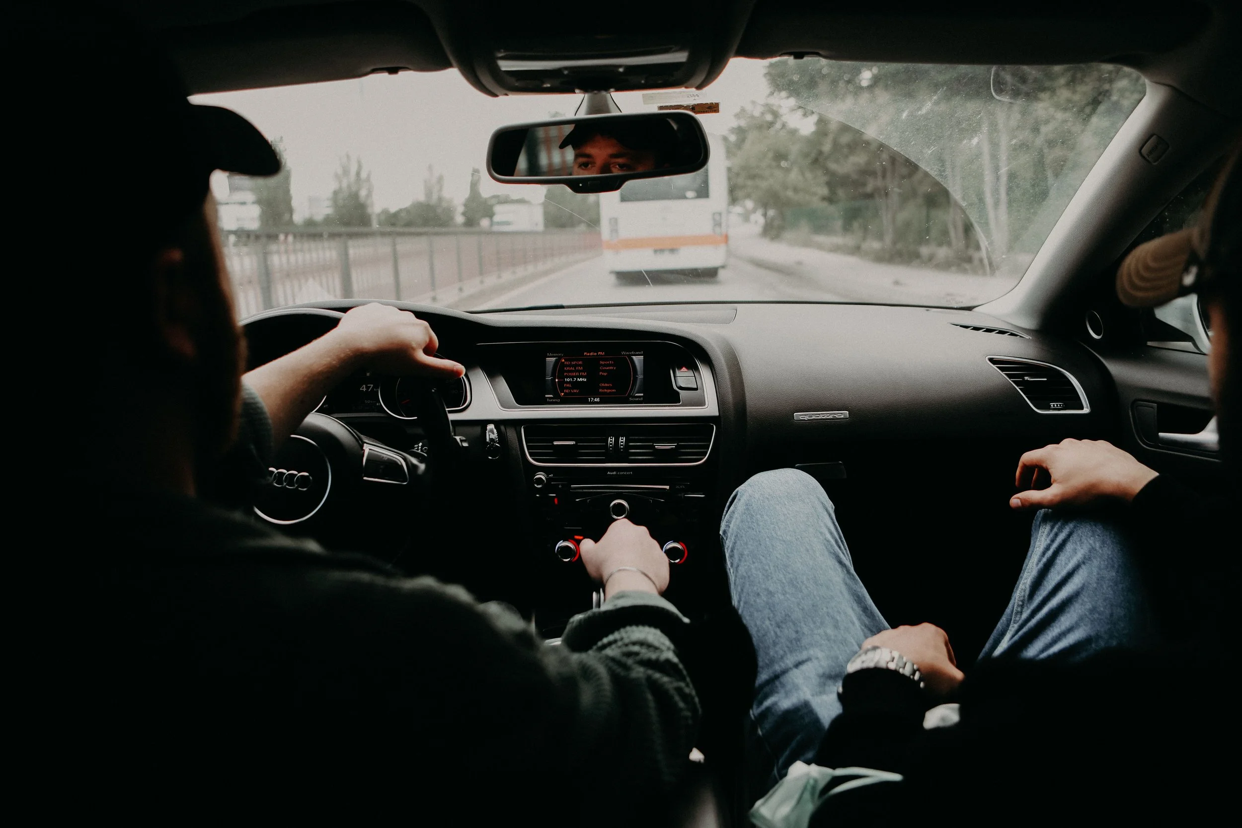 Adult passenger rebuilding comfort while travelling with a trusted driver