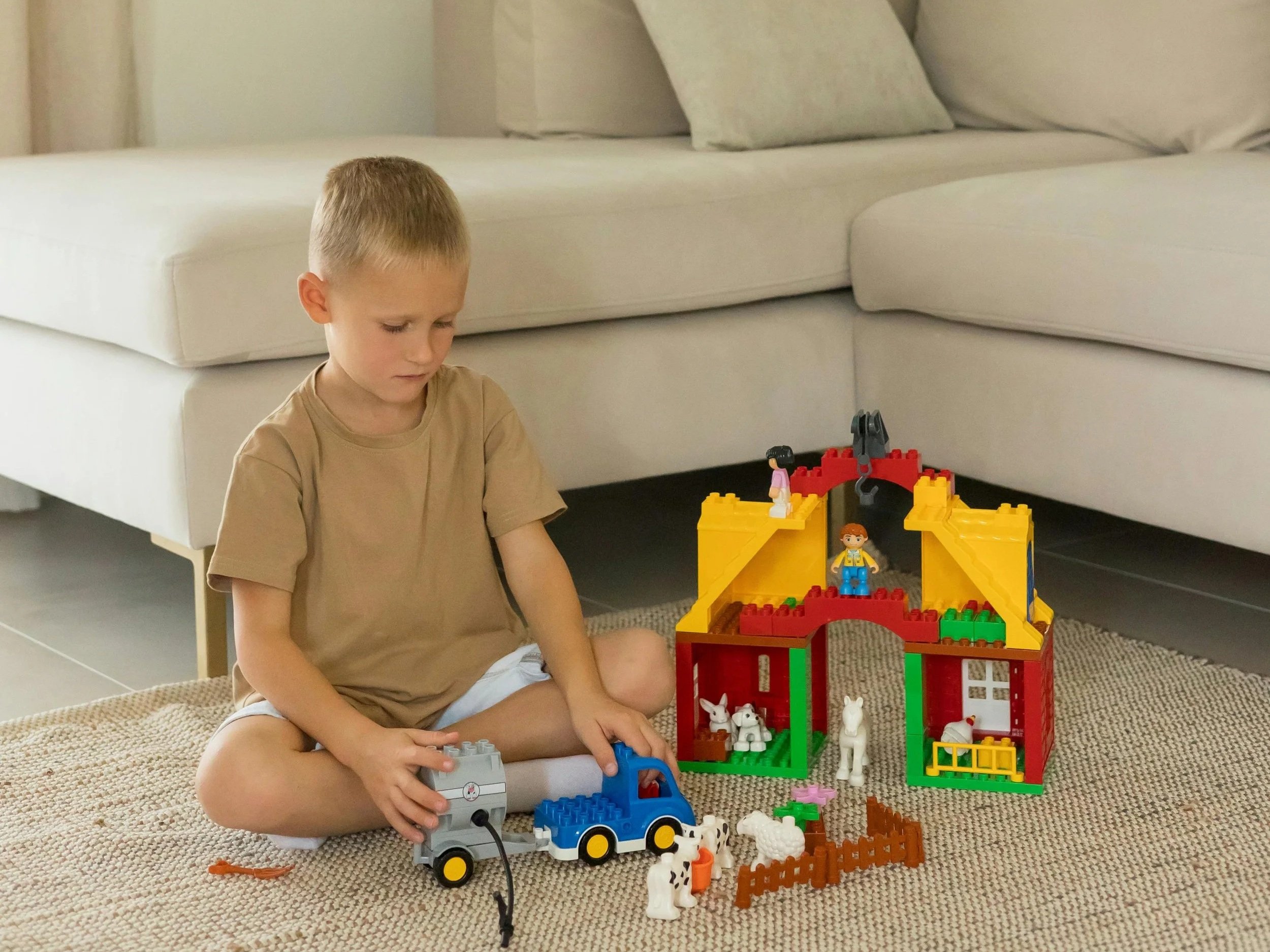 Child acting out due to difficulty expressing emotions.