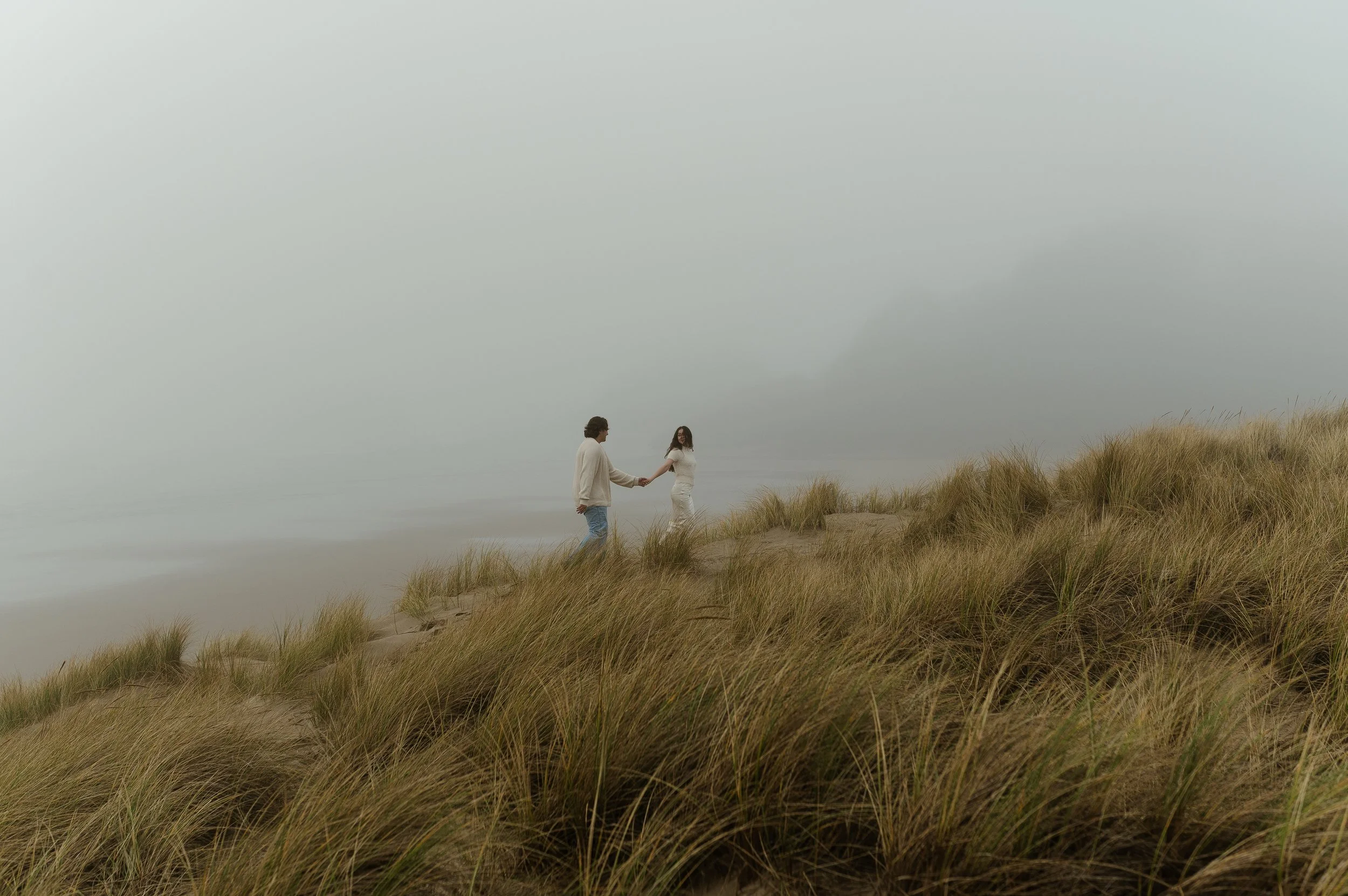 Cinematic Surprise Proposal &amp; Engagement Photoshoot on Cannon Beach, Oregon