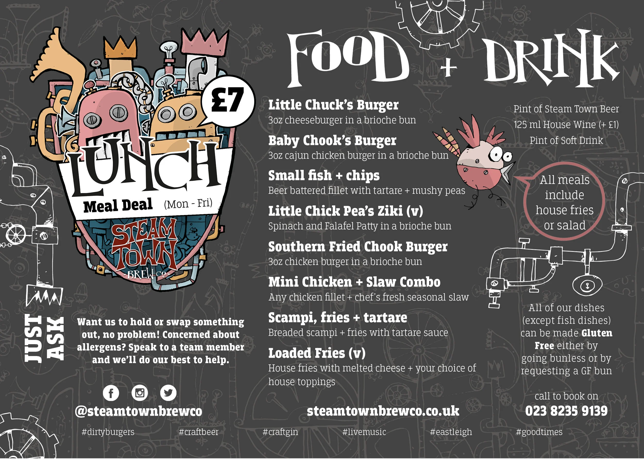 Lunch menu