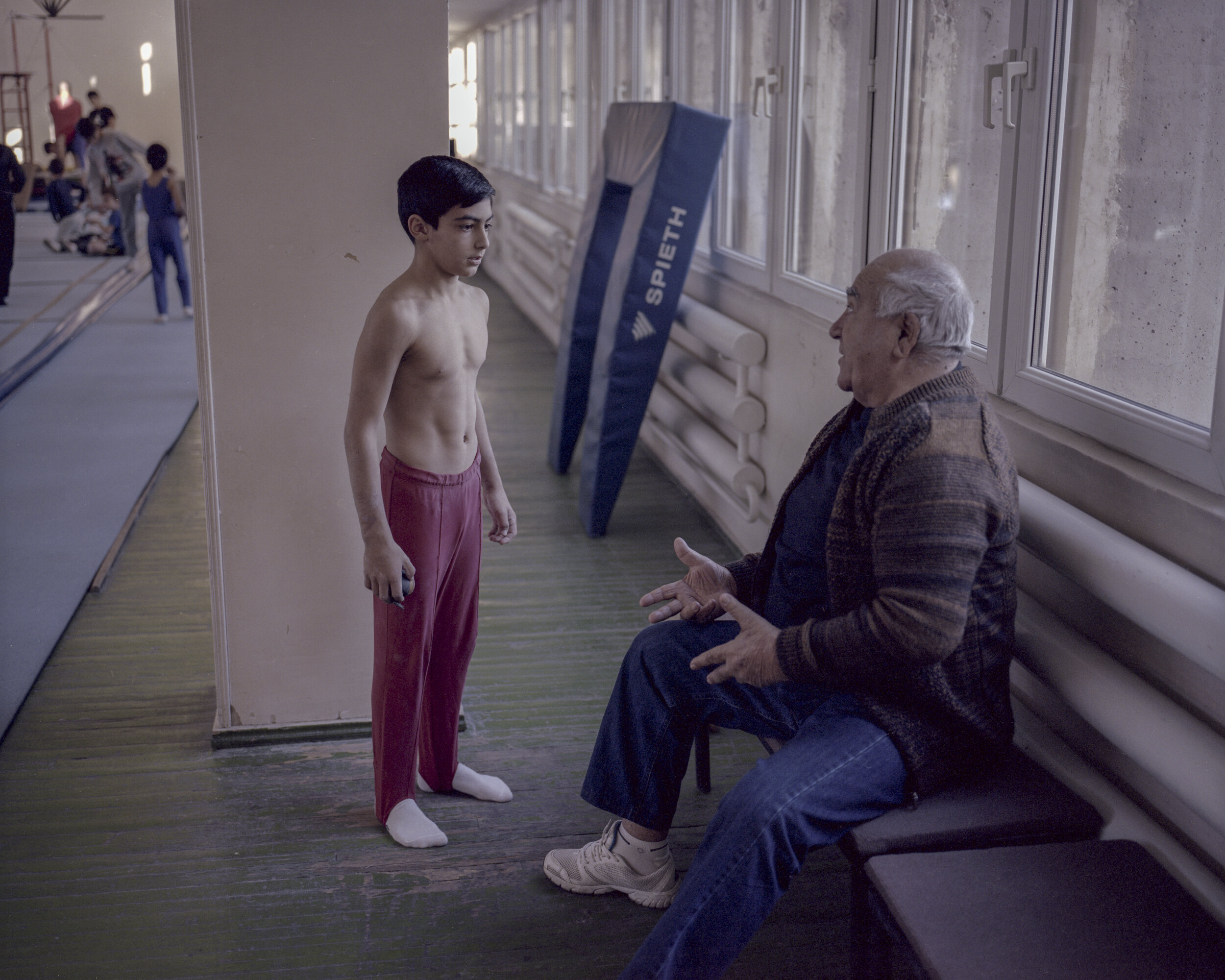   He is Robert Gyulumyan, 12 years old multiple champions in gymnastics. Everyone calls him Maugl because he can do extraordinary jumps and exercises with his body. Maugli trains every day 5-6 hours in the Hrant Shahinyan Sport School in Yerevan. He 