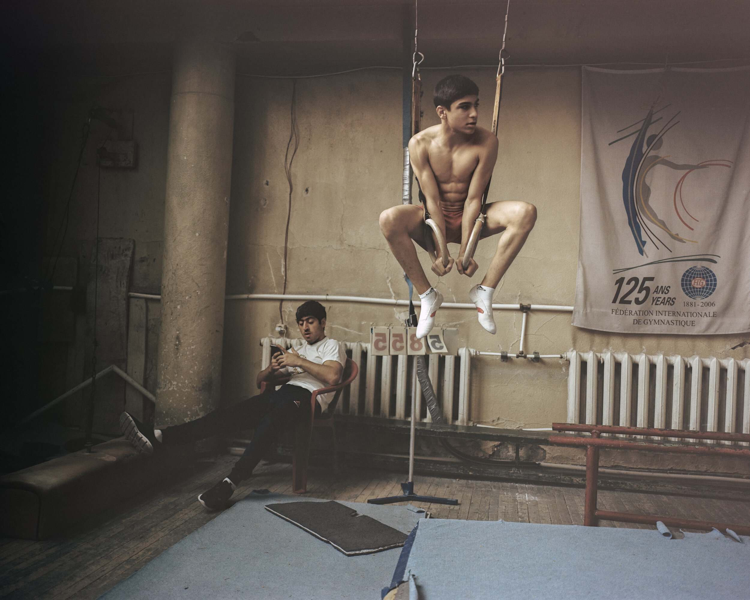  In 2018, I started to photograph sport trainings and competitions all around Armenia. I focused on the most traditional and popular post-soviet sports such as wrestling, weightlifting and gymnastics. My goal was to visualize the obsession of Armenia