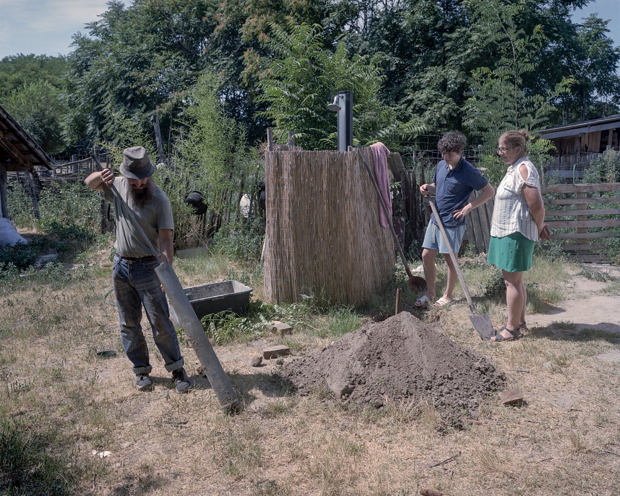  A shepherd fixing a broken well. Mórahalom, Hungary 2022 