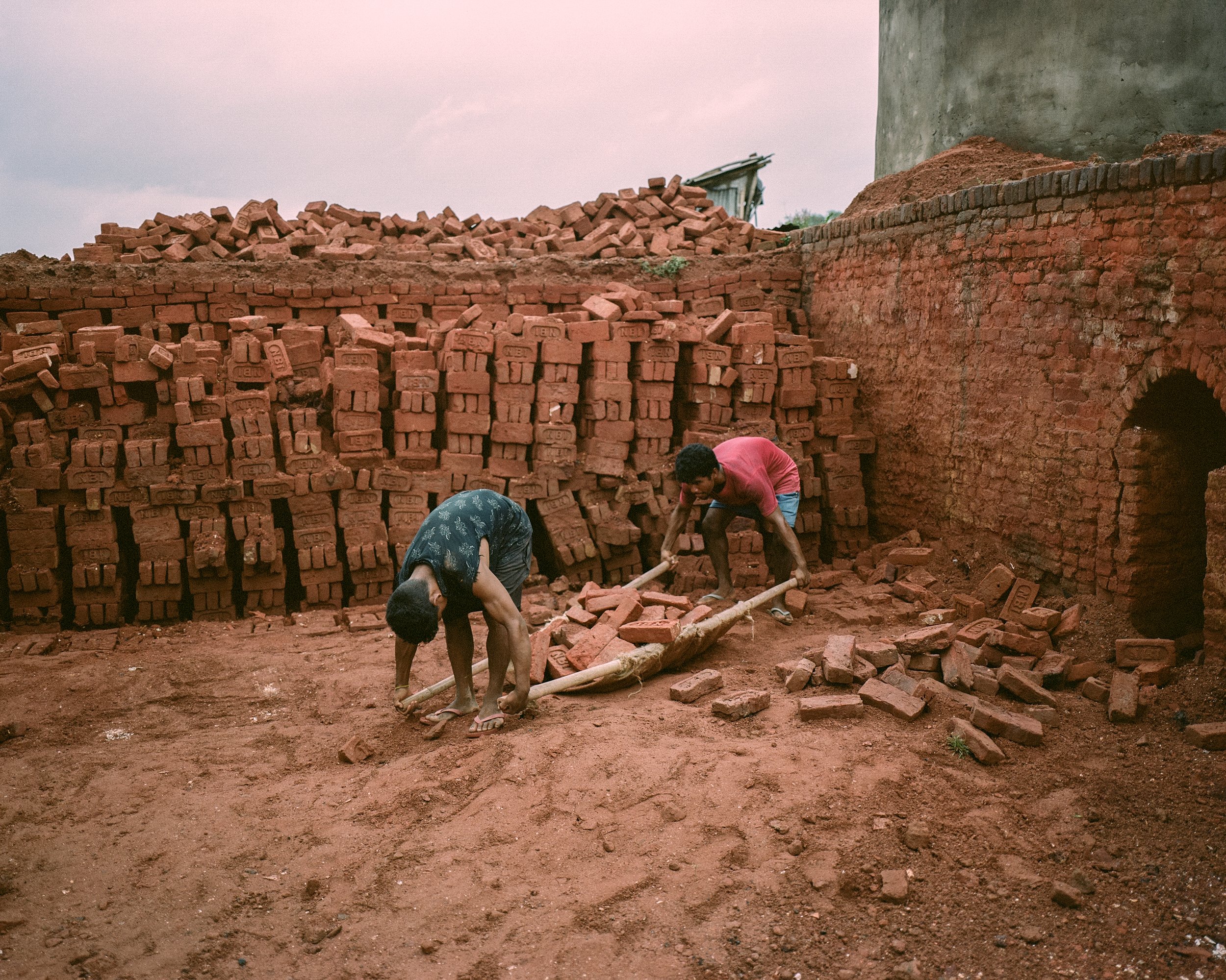   Brick factory  Nayabazar, Majuli, India — 2021  