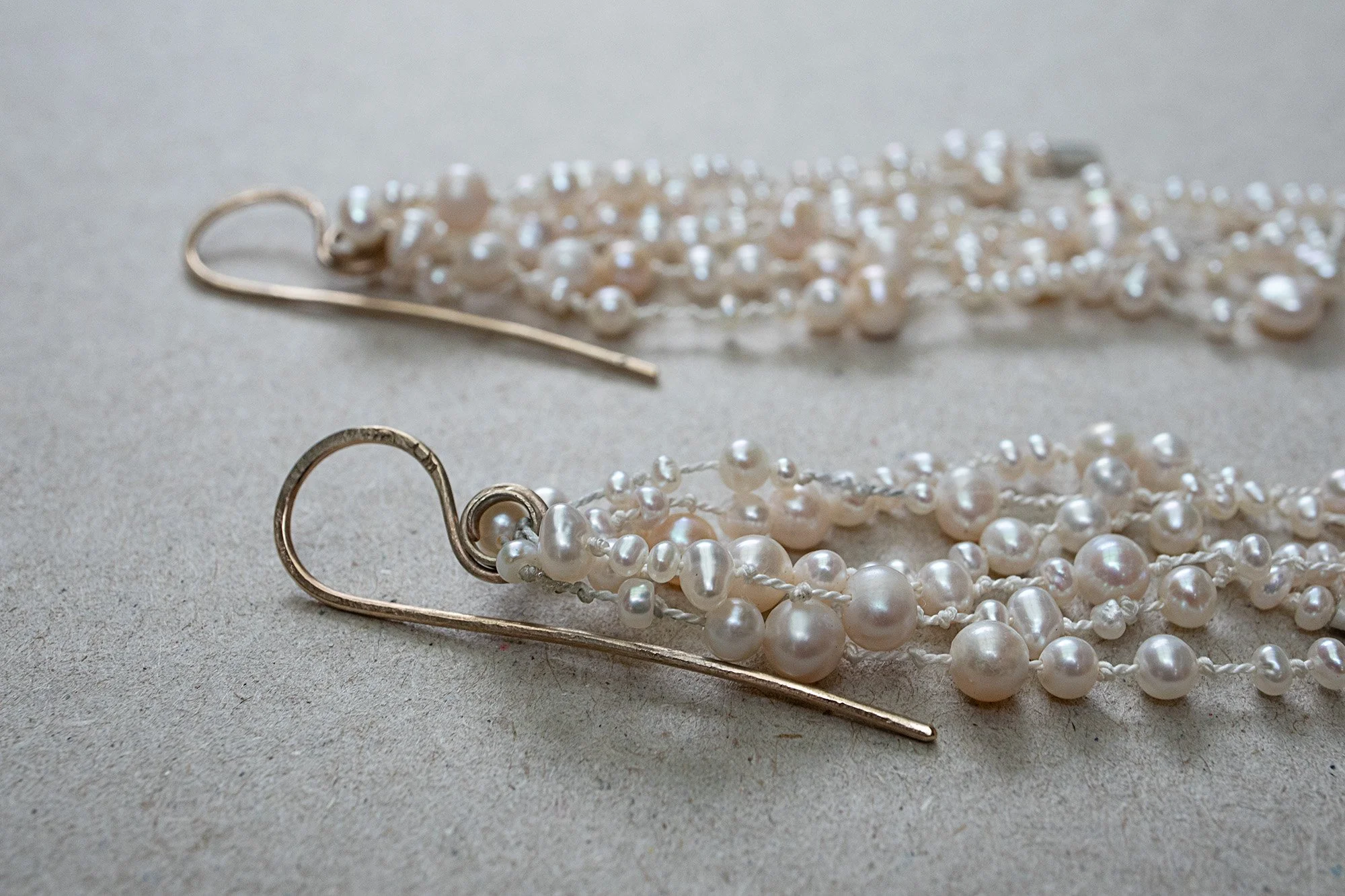 Rainfall earrings_pearls 9ct gold silk_Liv Boyle Jeweller_6724.jpg