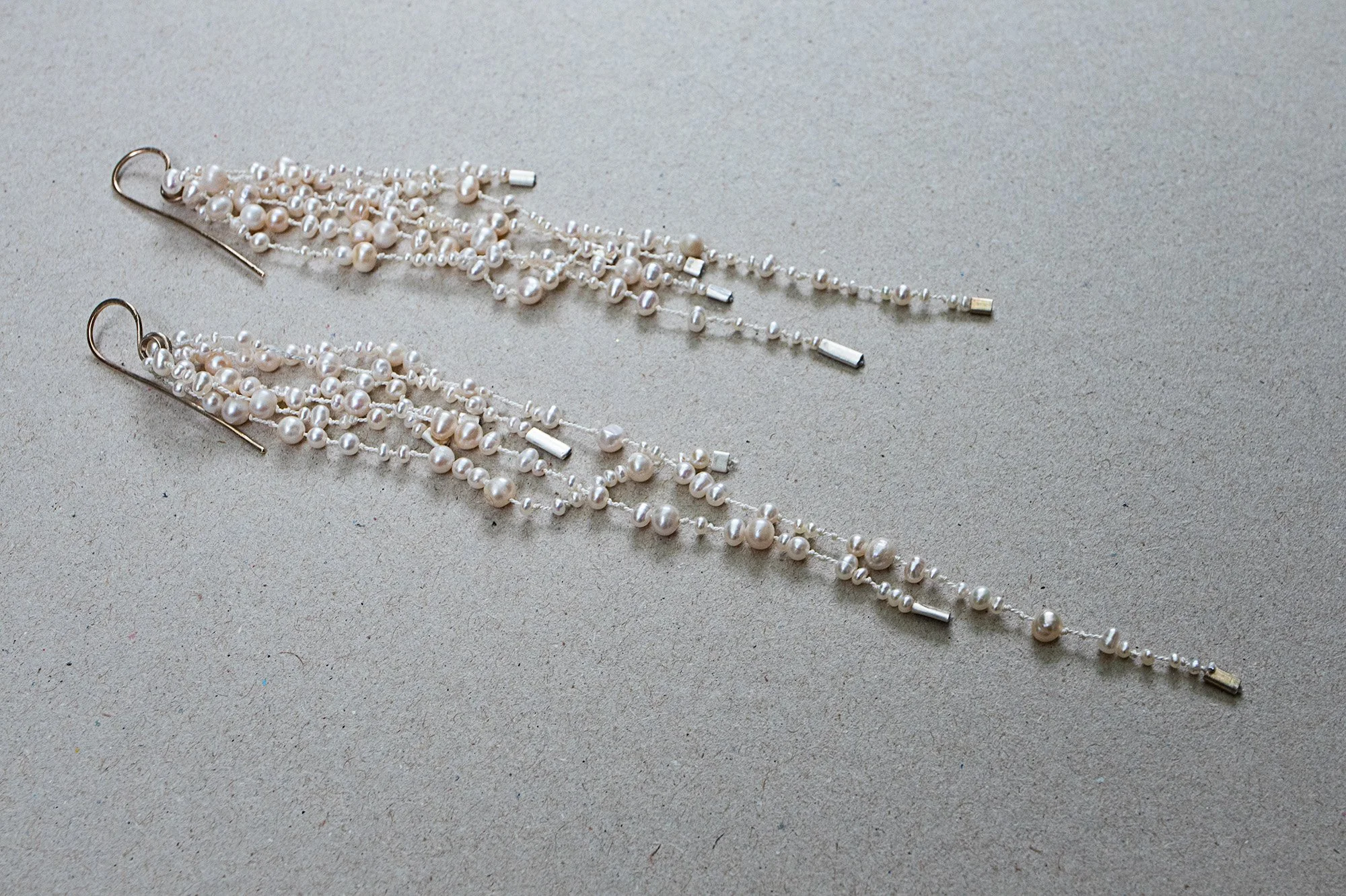 Rainfall earrings_pearls 9ct gold silk_Liv Boyle Jeweller_6722.jpg