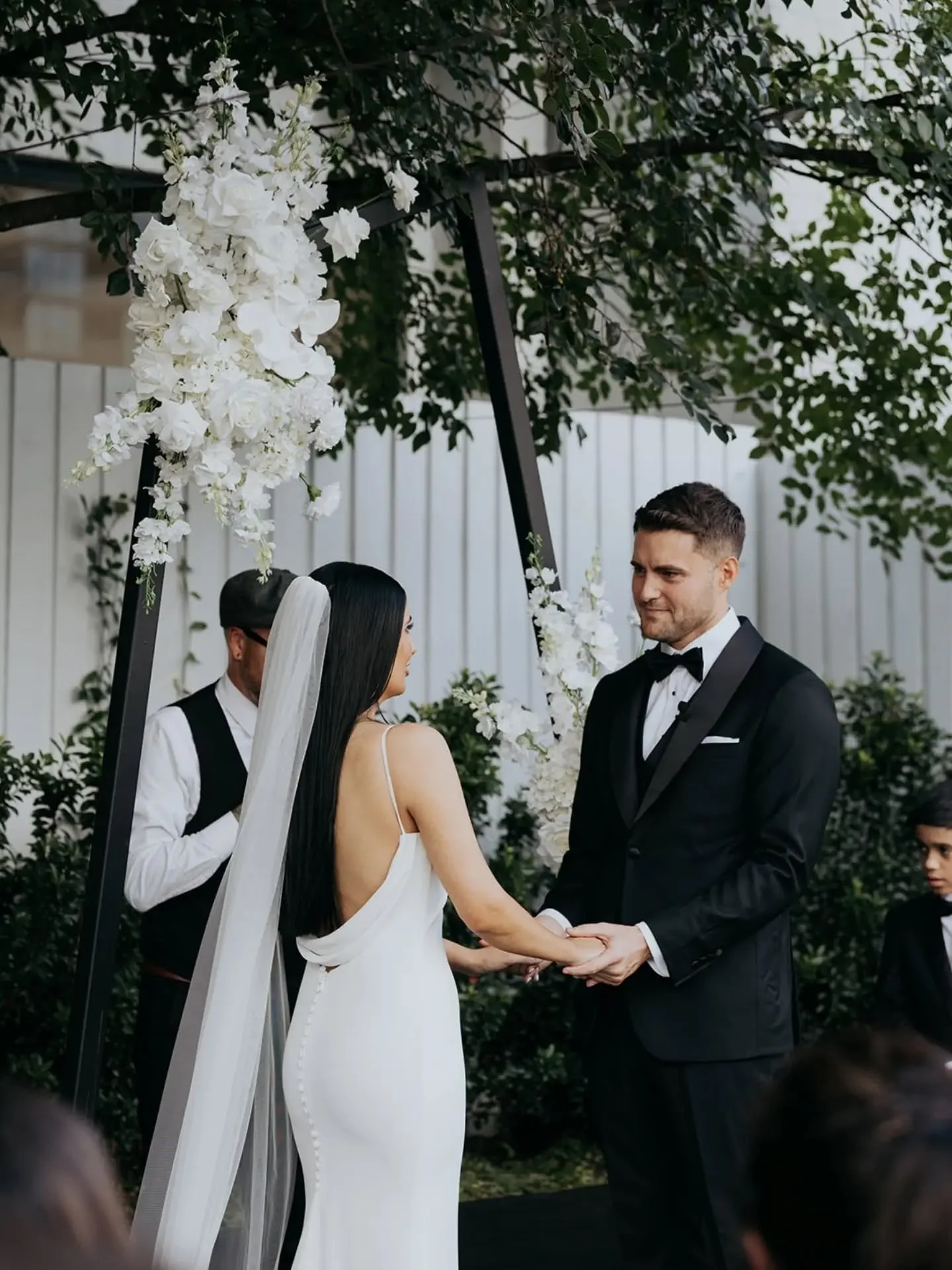 Allandria and Rick's black and white wedding moments 🤍

Venue @therefinery__ 
Photography @laurenwildcreative 
Make up @emmamaguire.mua 
Hair @chantellemareehair 
Videography @nsiproductions 
Cake @cakes.and.shit 
Content creator @maidofbts 
Celebra