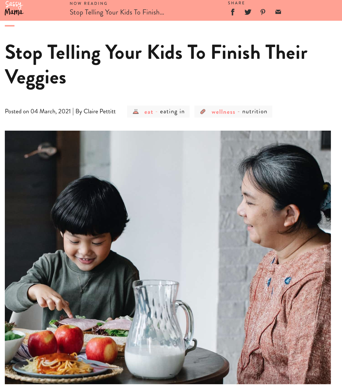 Raising Intuitive Eaters - Sassy Mama