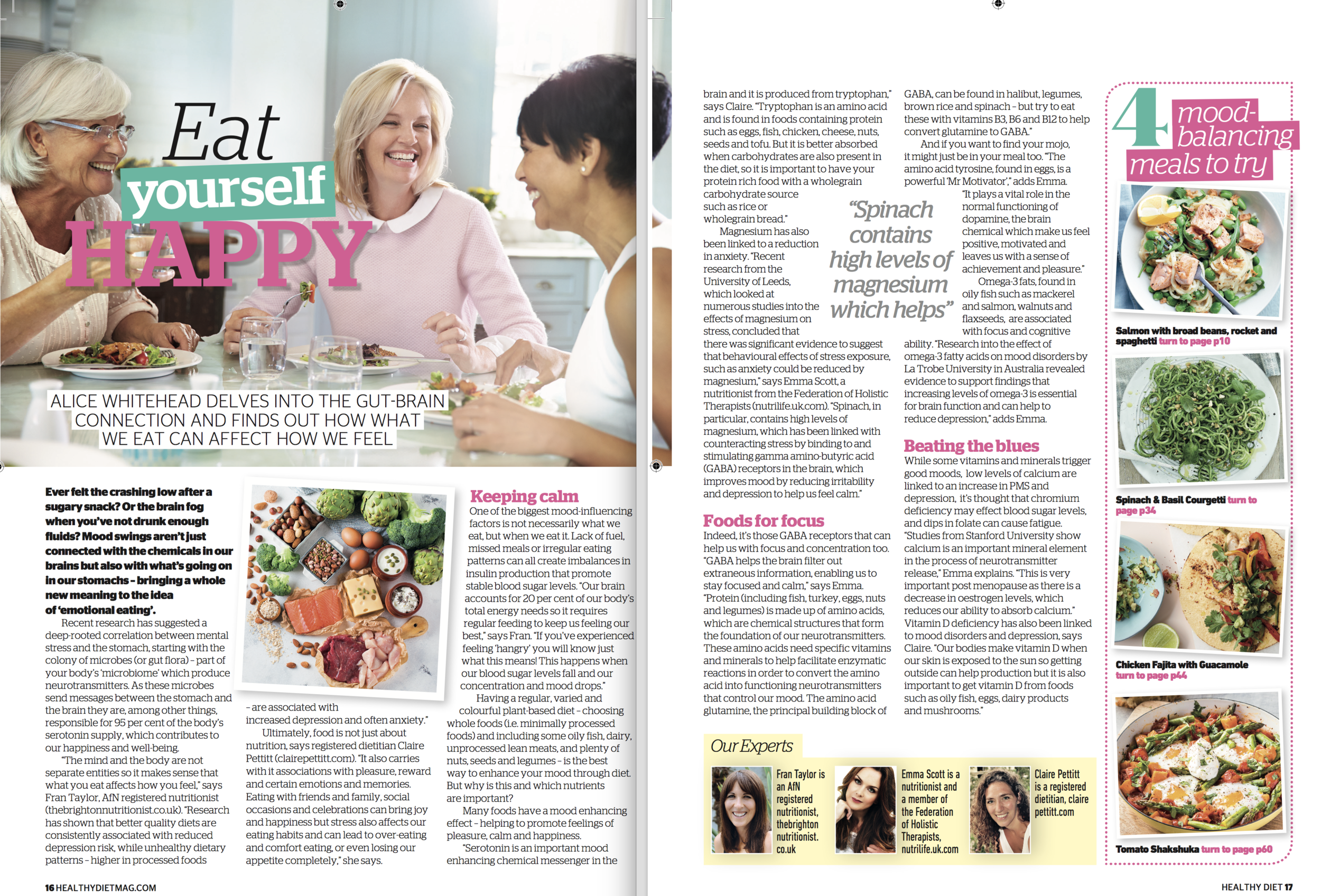 Healthy Diet Magazine: Food and Mood 