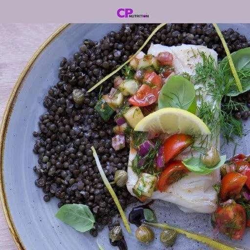 Lean protein such as cod plus antioxidants to support reproductive health