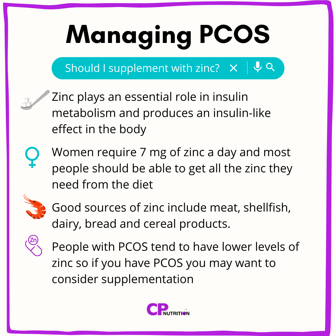 Do I Need to Take Zinc for PCOS? — Claire Pettitt CP Nutrition